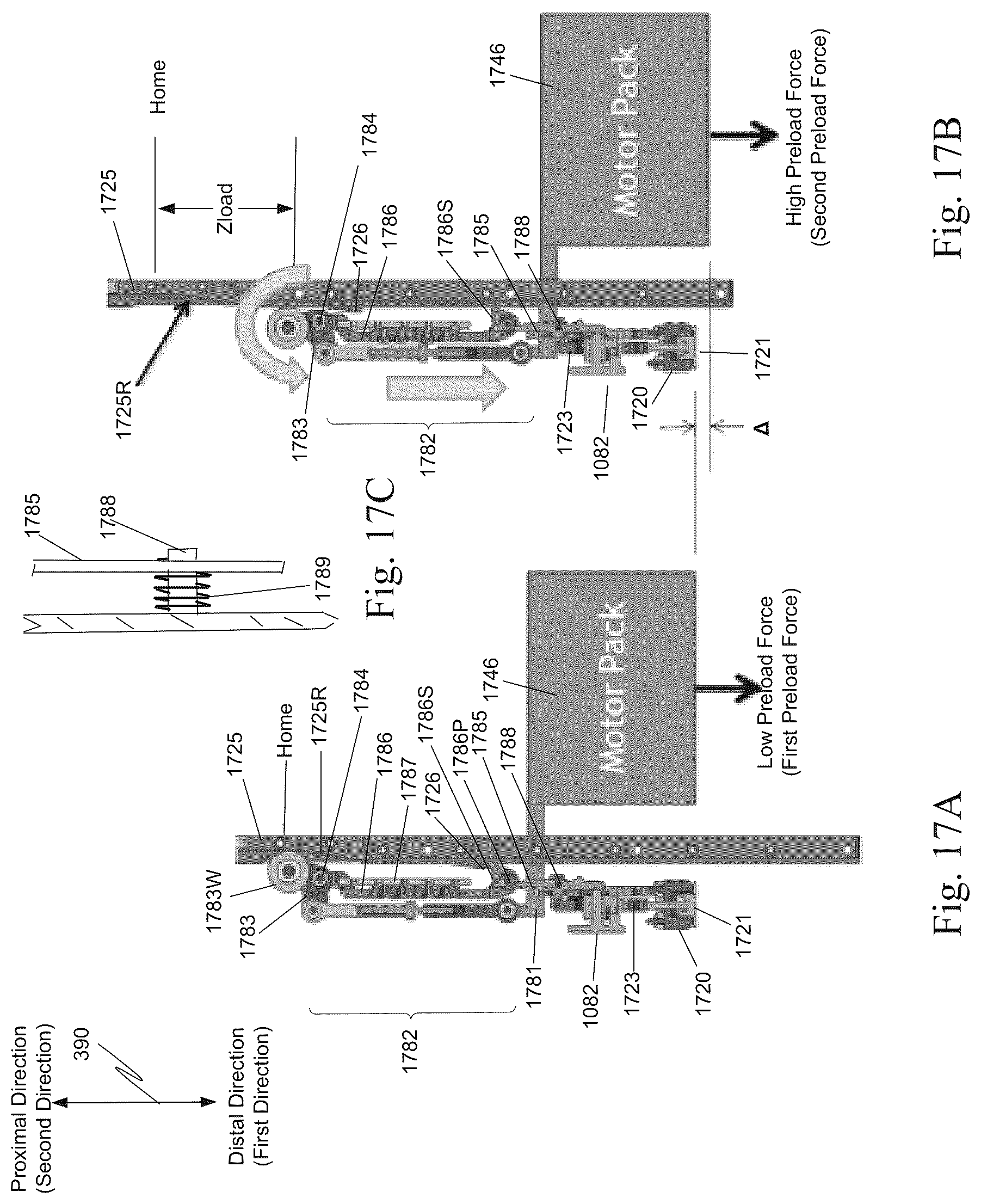 Patent US12102398 Figure 20 – Automated instrument preload engage/disengage mechanism