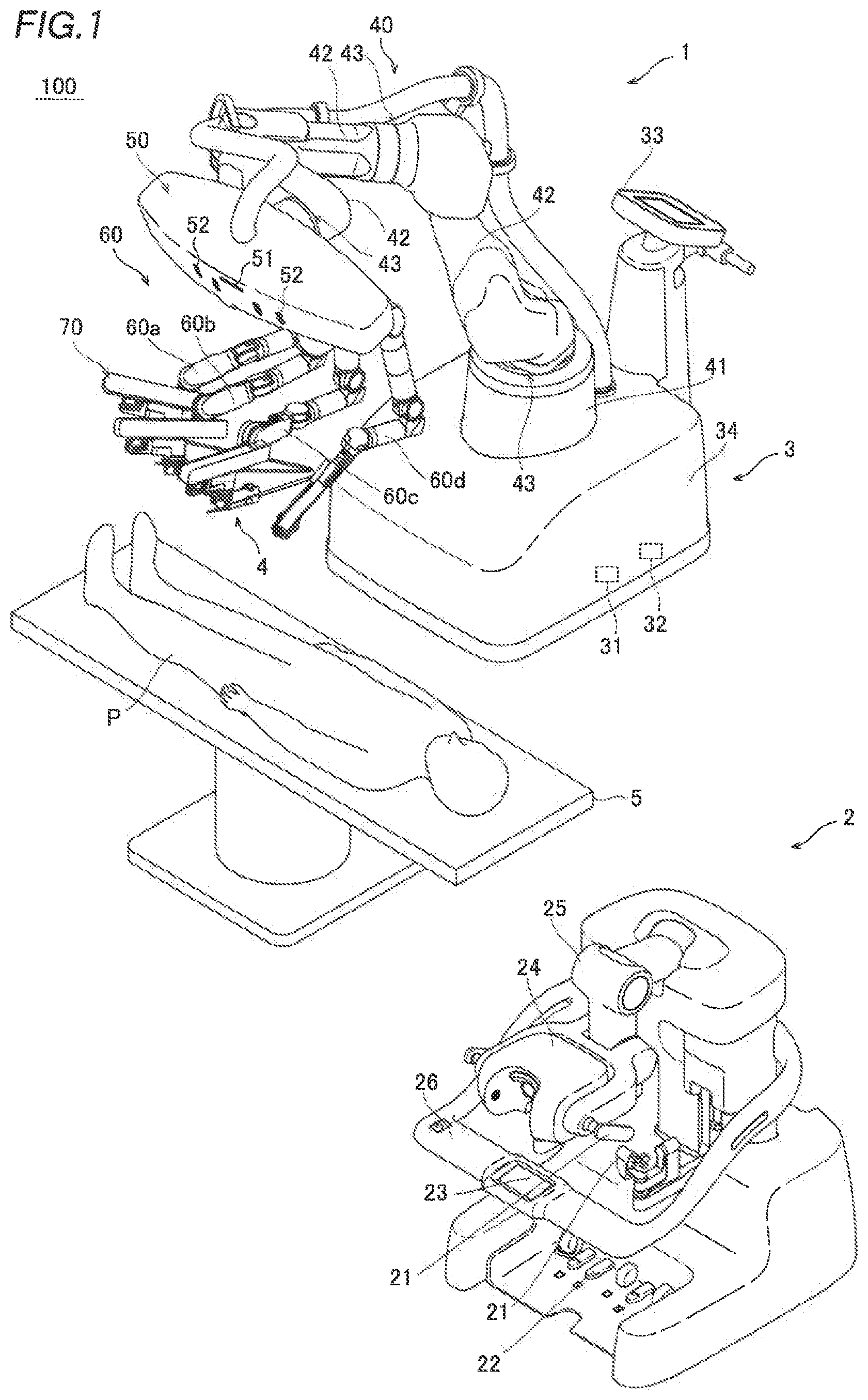 Patent US12102399 Figure 1 – Surgical robot and surgical robot system