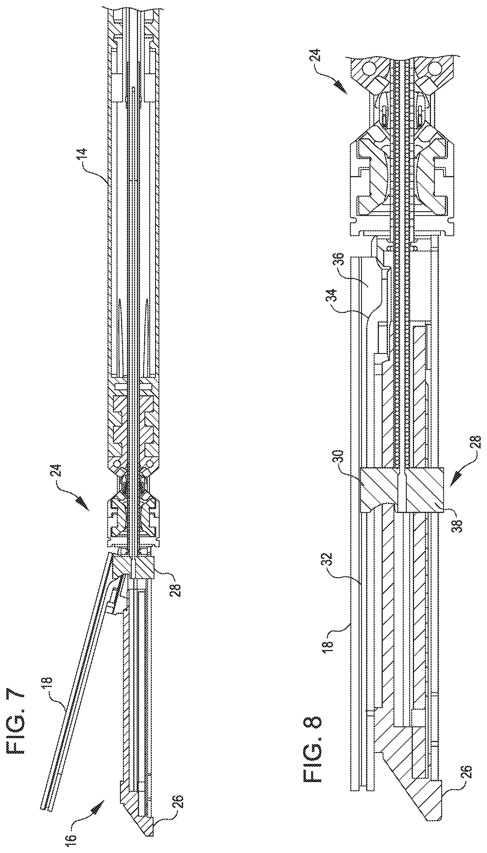 Patent US12102401 Figure 4 – Stapler beam architecture