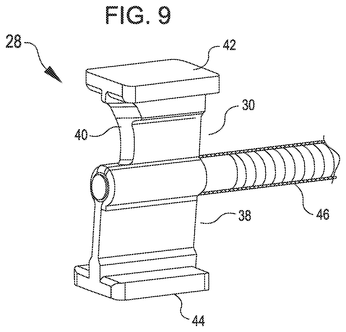 Patent US12102401 Figure 5 – Stapler beam architecture