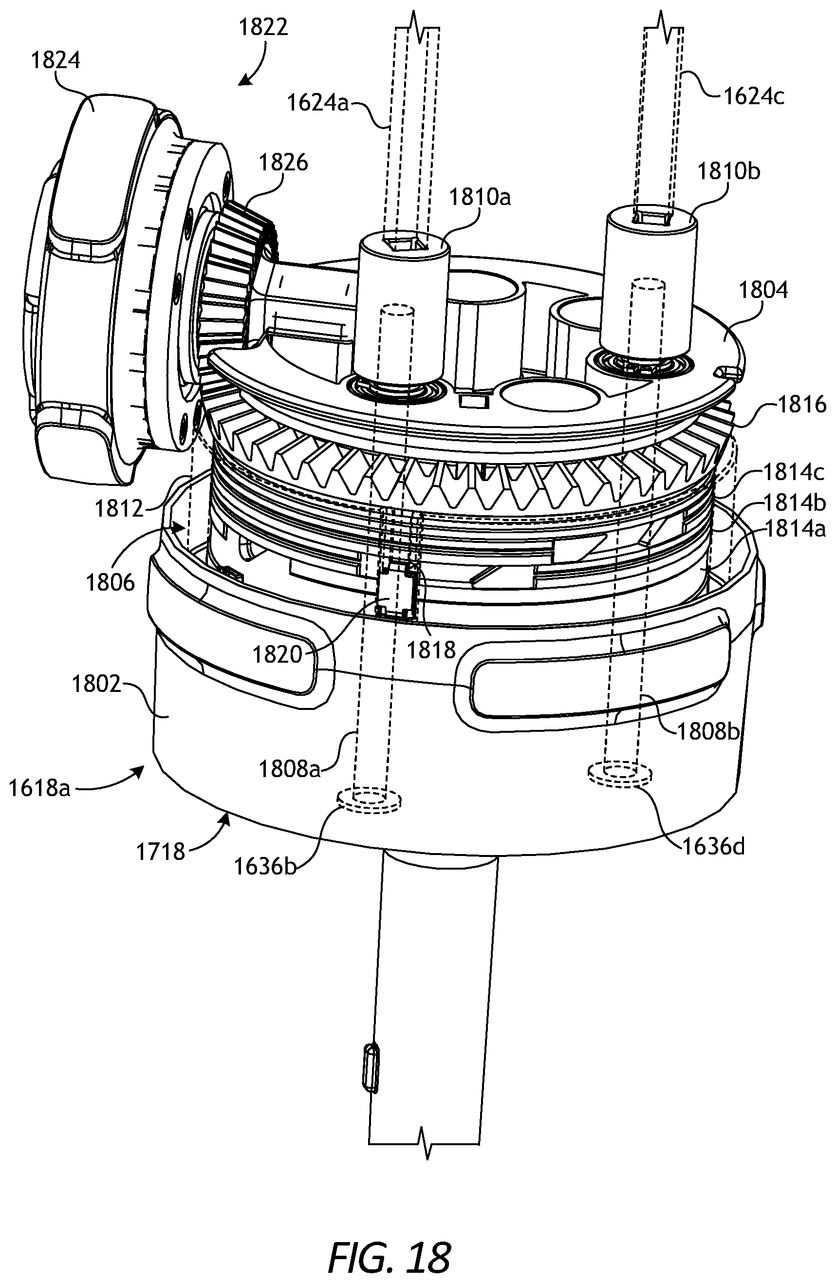 Patent US12102402 Figure 17 – Slipper clutch for surgical tool bailout