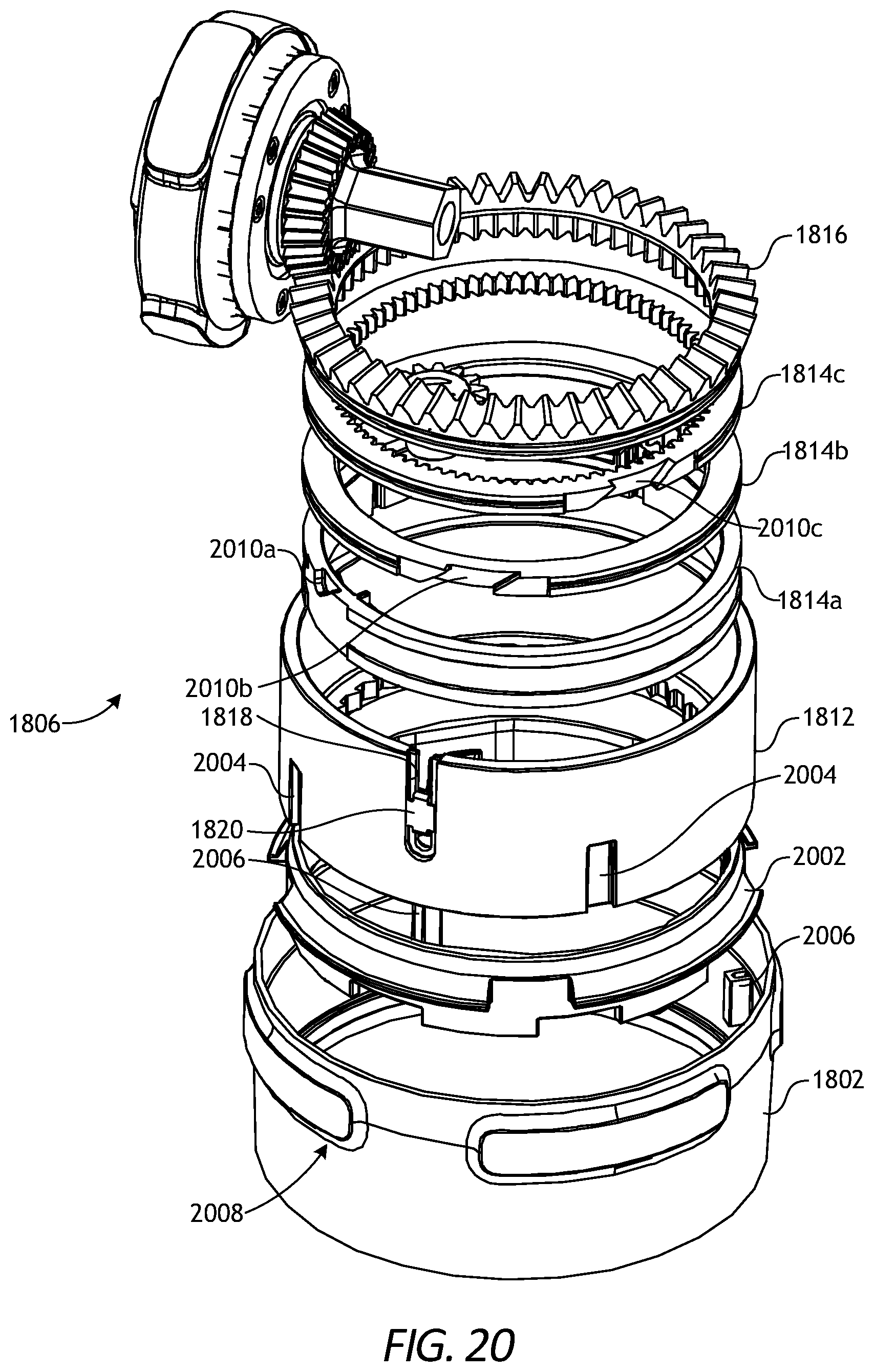 Patent US12102402 Figure 19 – Slipper clutch for surgical tool bailout