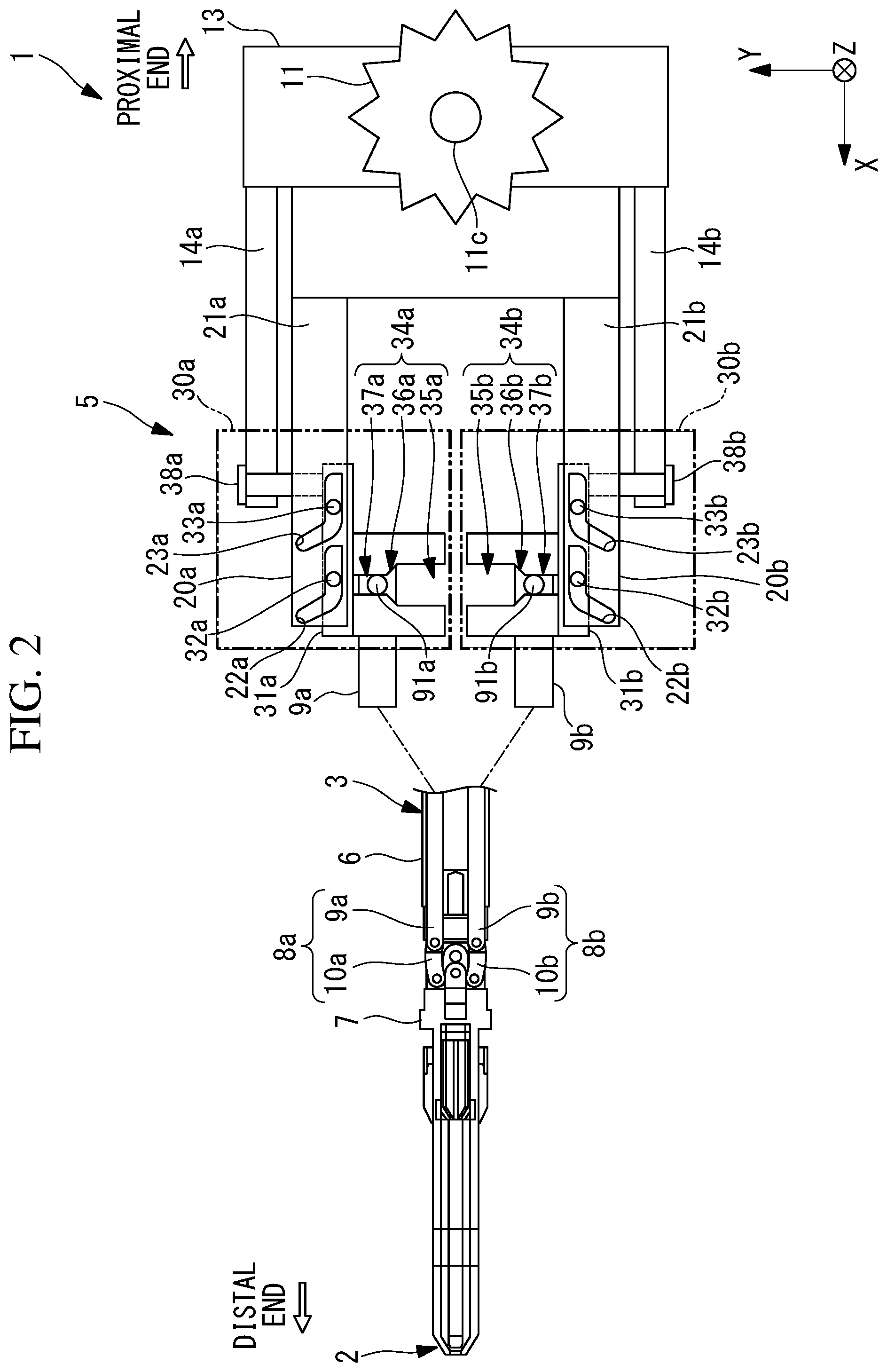 Patent US12102404 Figure 2 – Bending mechanism and medical manipulator