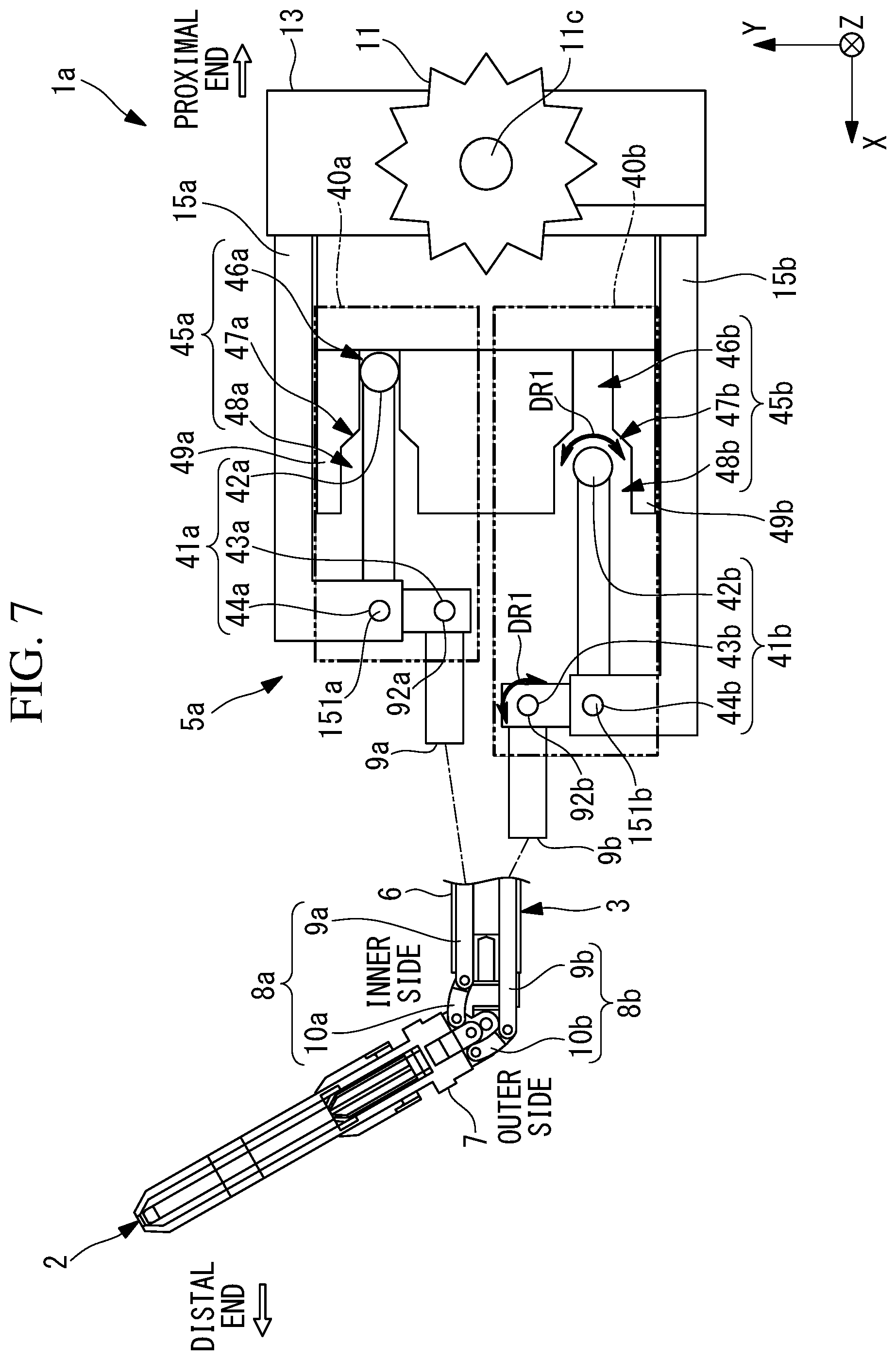 Patent US12102404 Figure 6 – Bending mechanism and medical manipulator