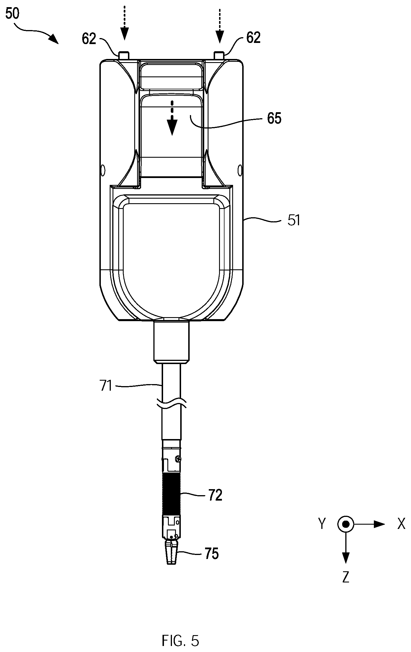 Patent US12102405 Figure 5 – Medical robot, surgical tool and attachment portion
