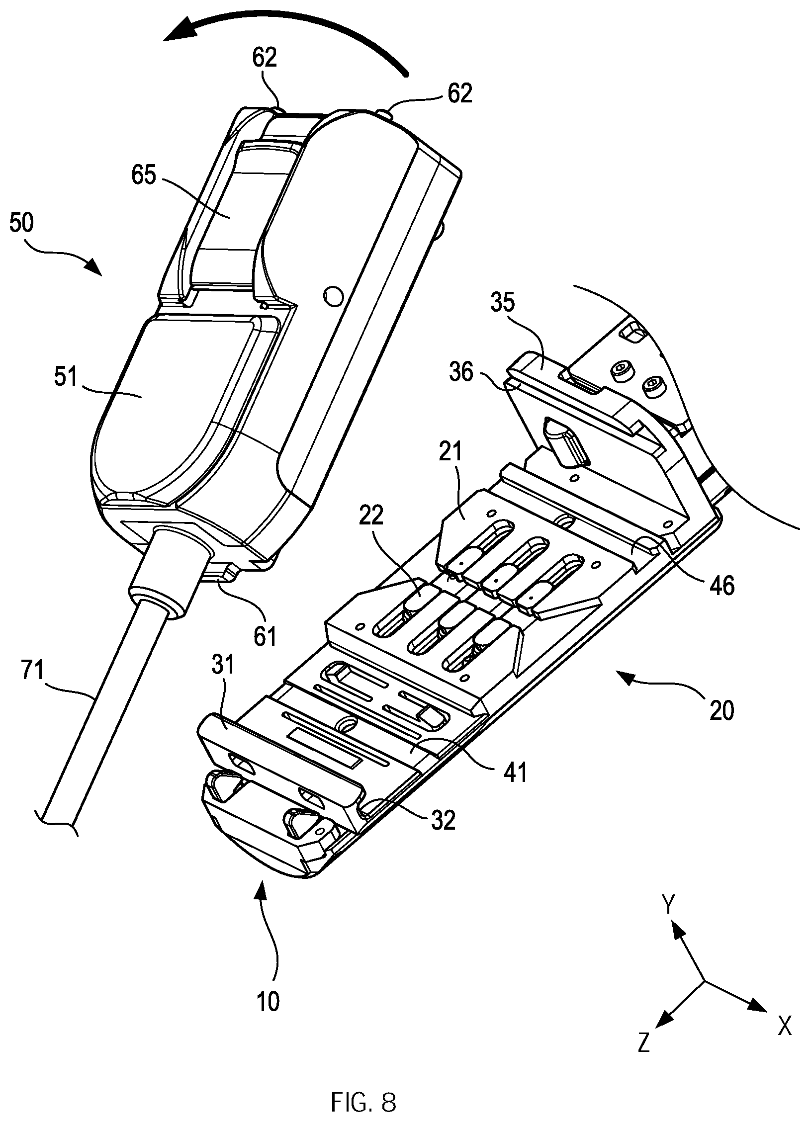 Patent US12102405 Figure 8 – Medical robot, surgical tool and attachment portion