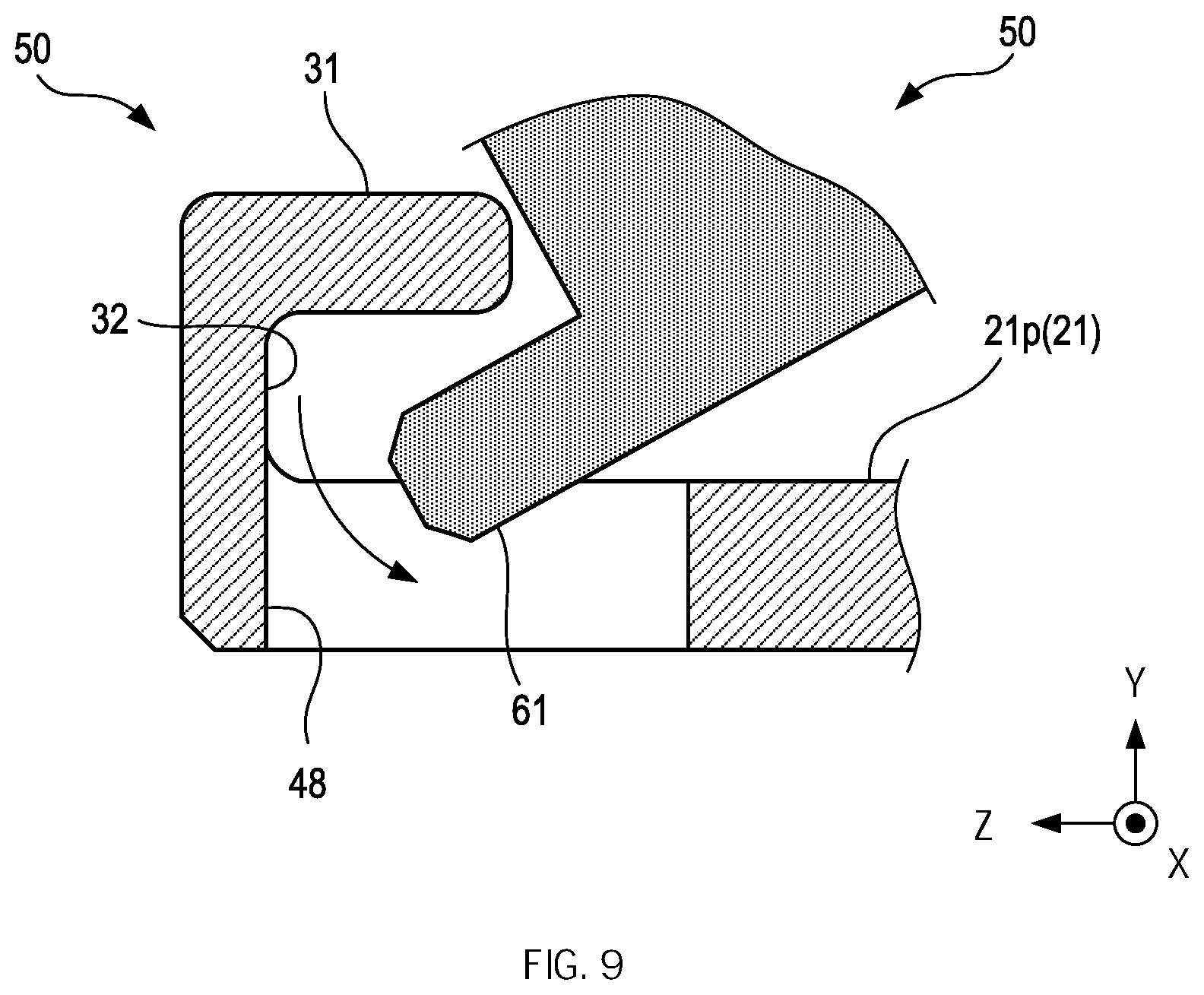 Patent US12102405 Figure 9 – Medical robot, surgical tool and attachment portion