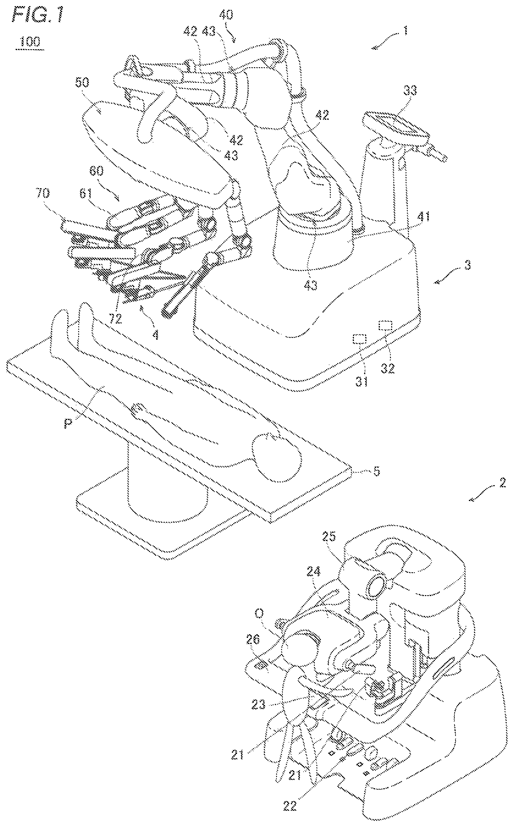 Patent US12102407 Figure 1 – Surgical robot