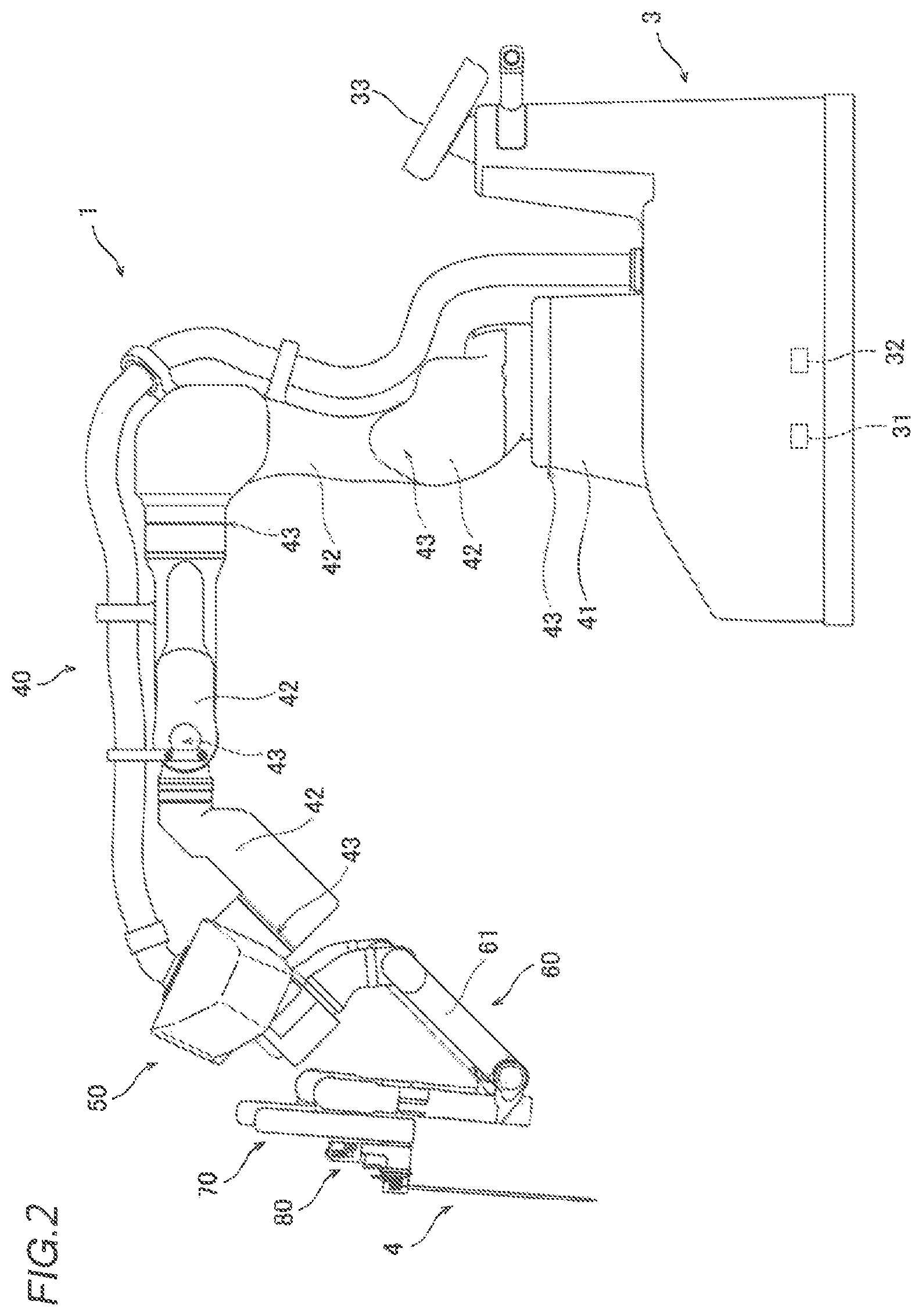 Patent US12102407 Figure 2 – Surgical robot