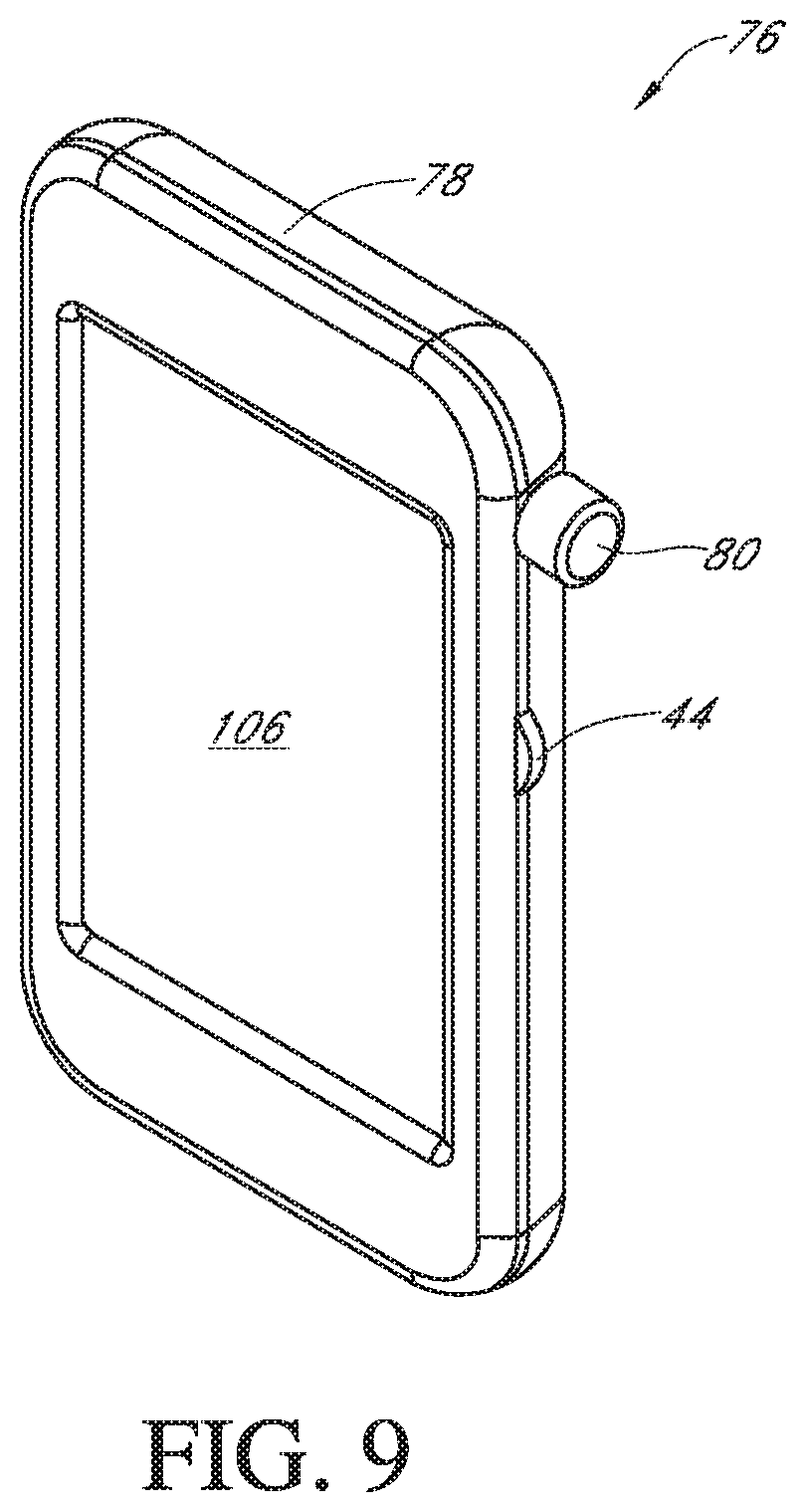 Patent US12102410 Figure 10 – Integrated medicament delivery device for use with continuous analyte sensor