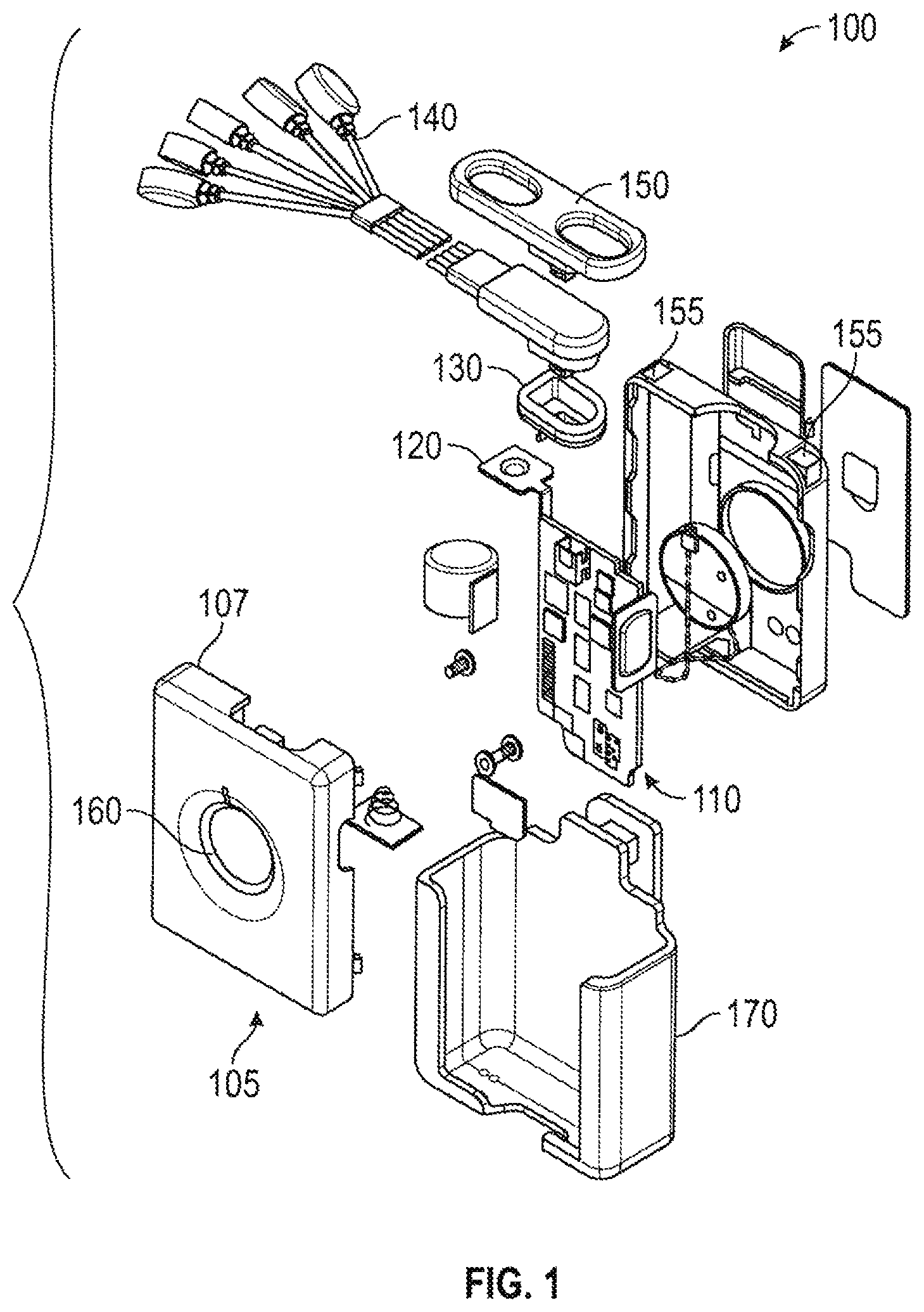 Patent US12102438 Figure 1 – Pendant physiological signal monitor and associated systems and methods