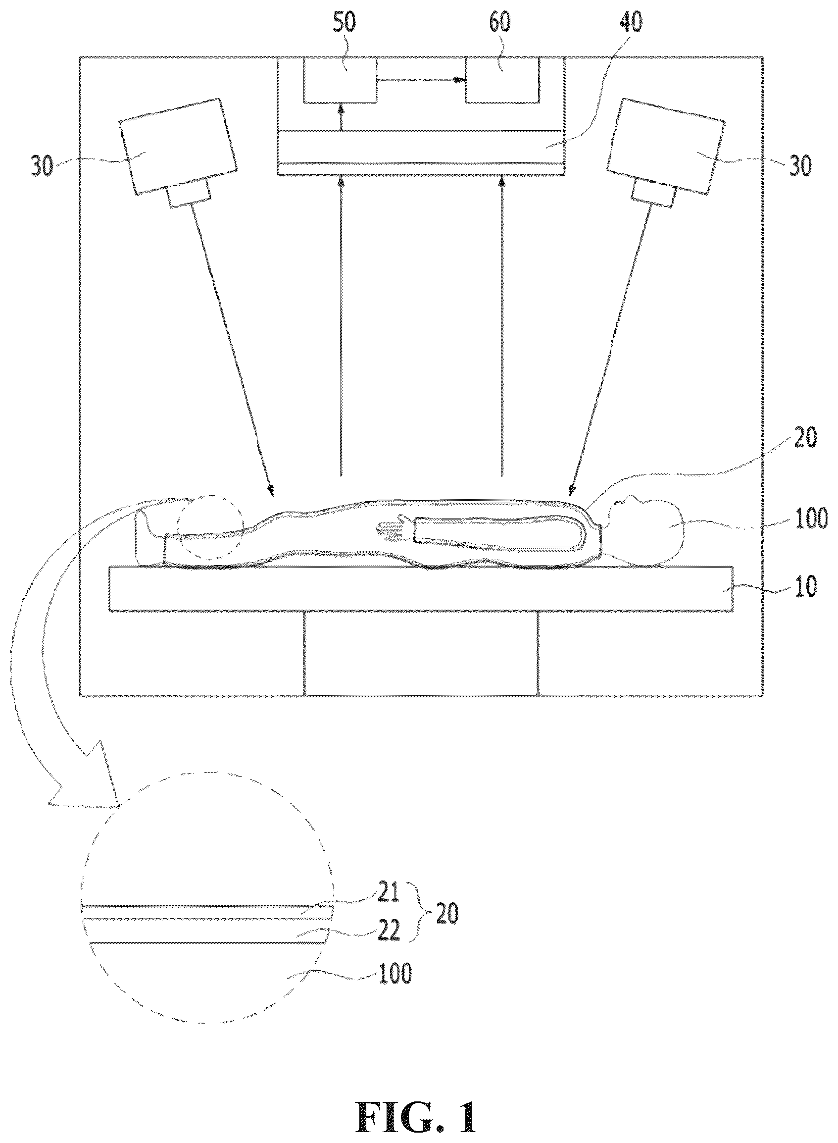 Patent US12102442 Figure 1 – Device for measuring amount of perspiration with regard to each part of human body by using change in brightness and method for measuring amount of perspiration