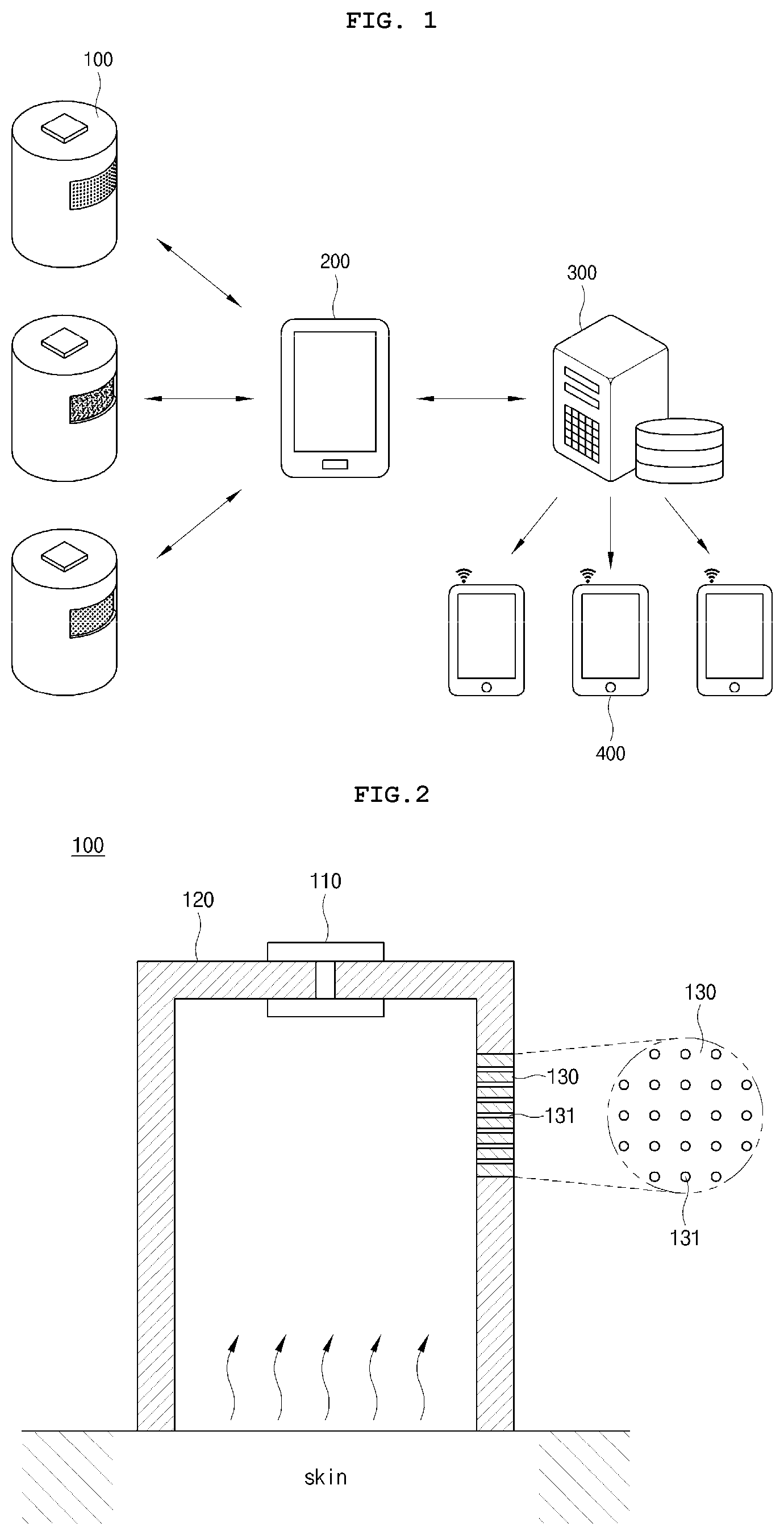 Patent US12102443 Figure 1 – Device for measuring transepidermal water loss and skin care system using same