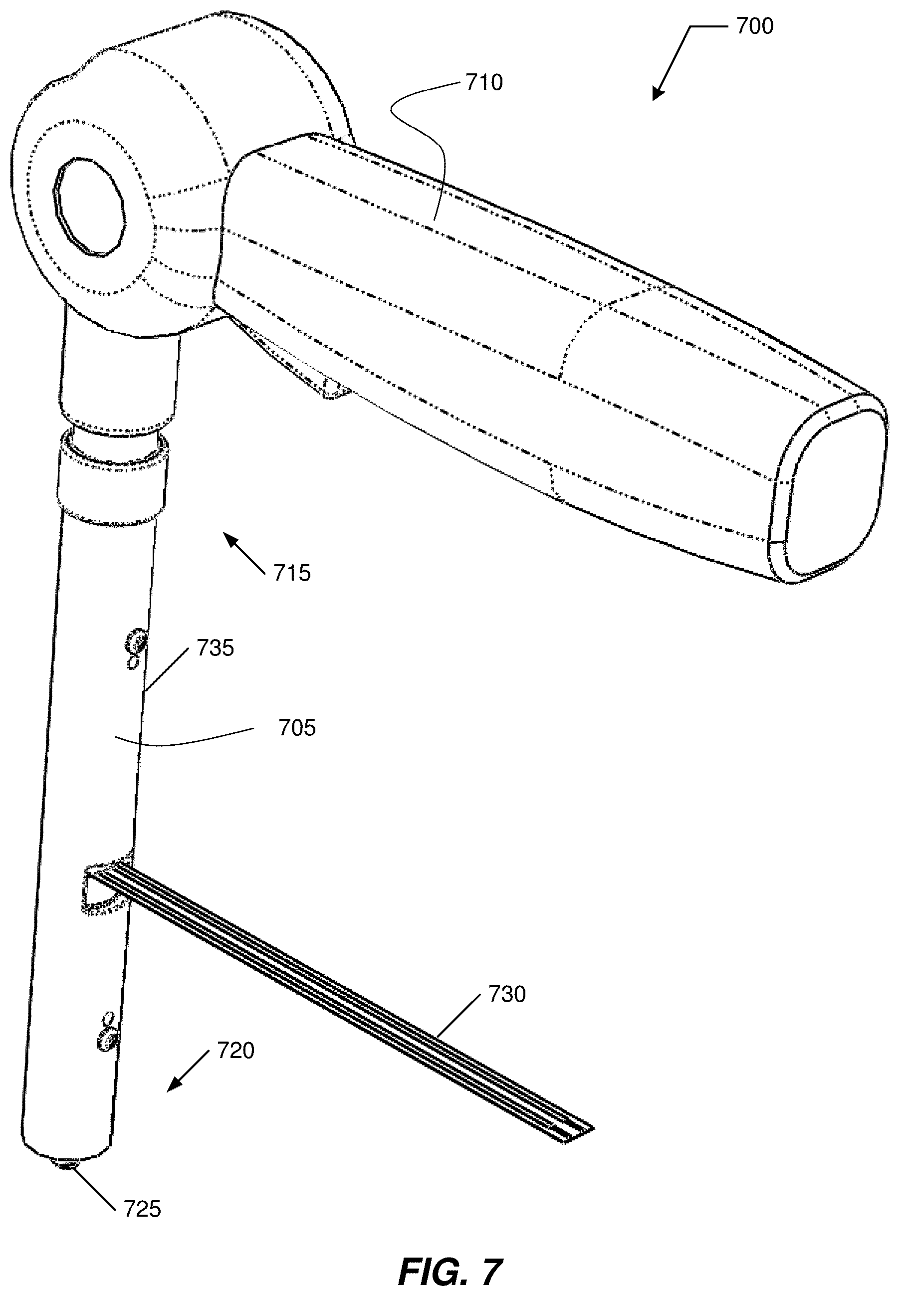 Patent US12102446 Figure 7 – Invasive sense measurement in prosthesis installation and bone preparation