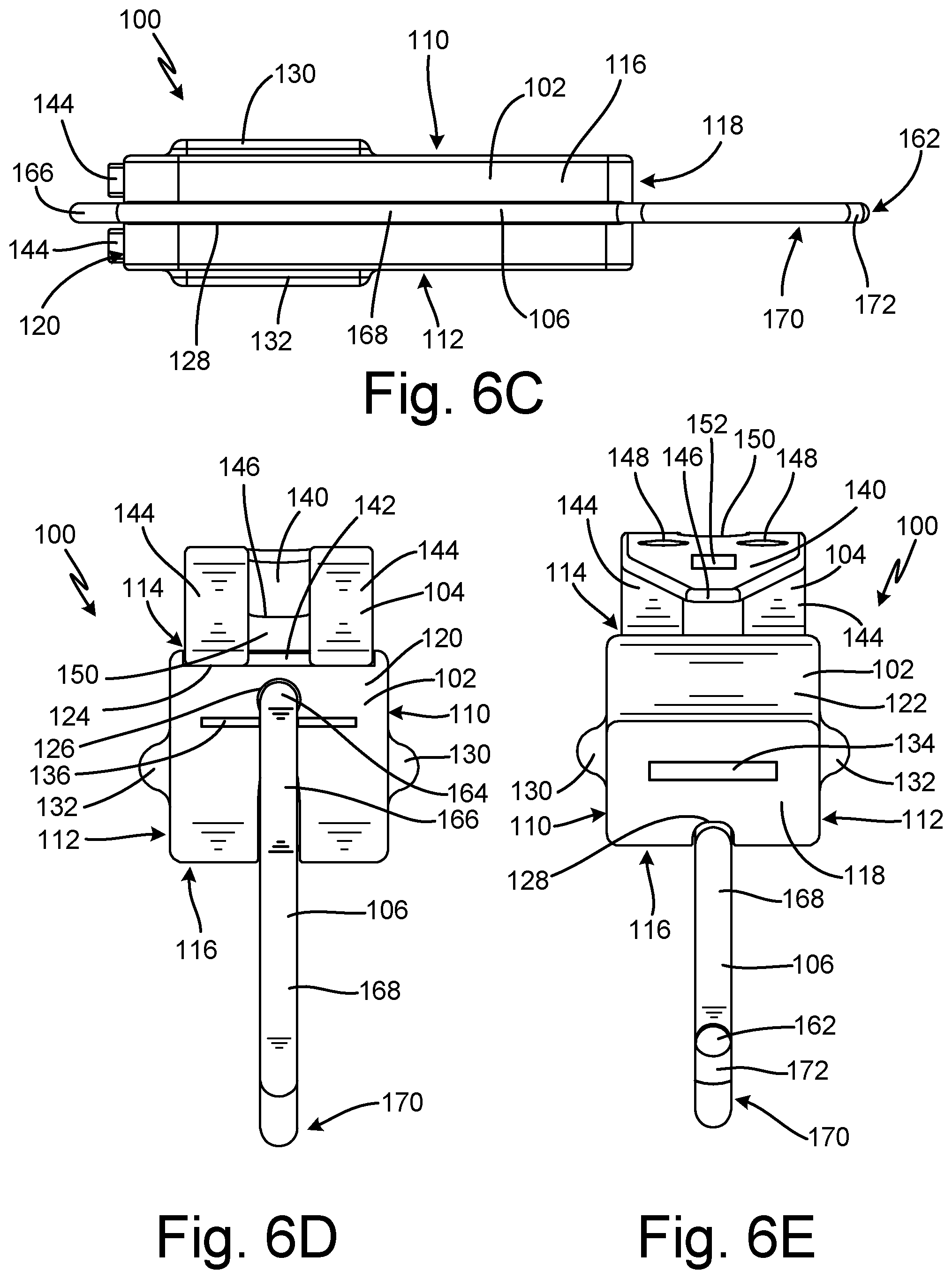 Patent US12102449 Figure 8 – Clip design for a subcutaneous device