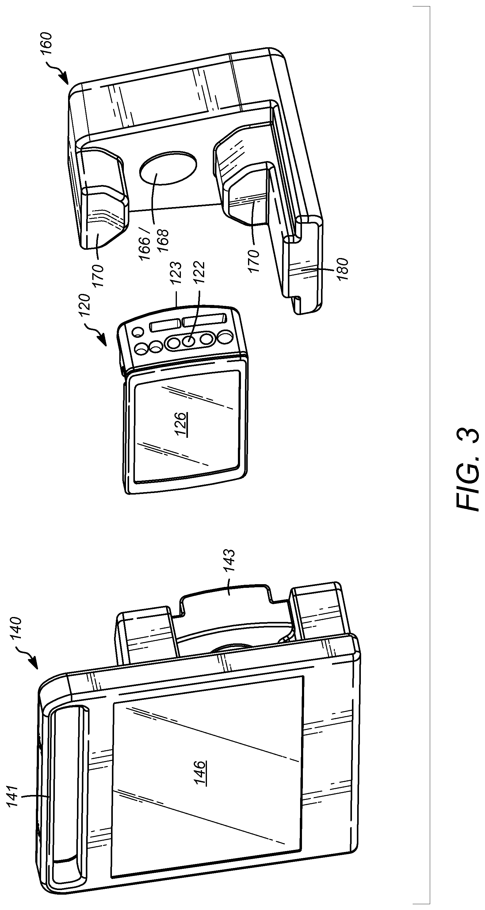Patent US12102455 Figure 3 – Systems, monitor mounts and monitors