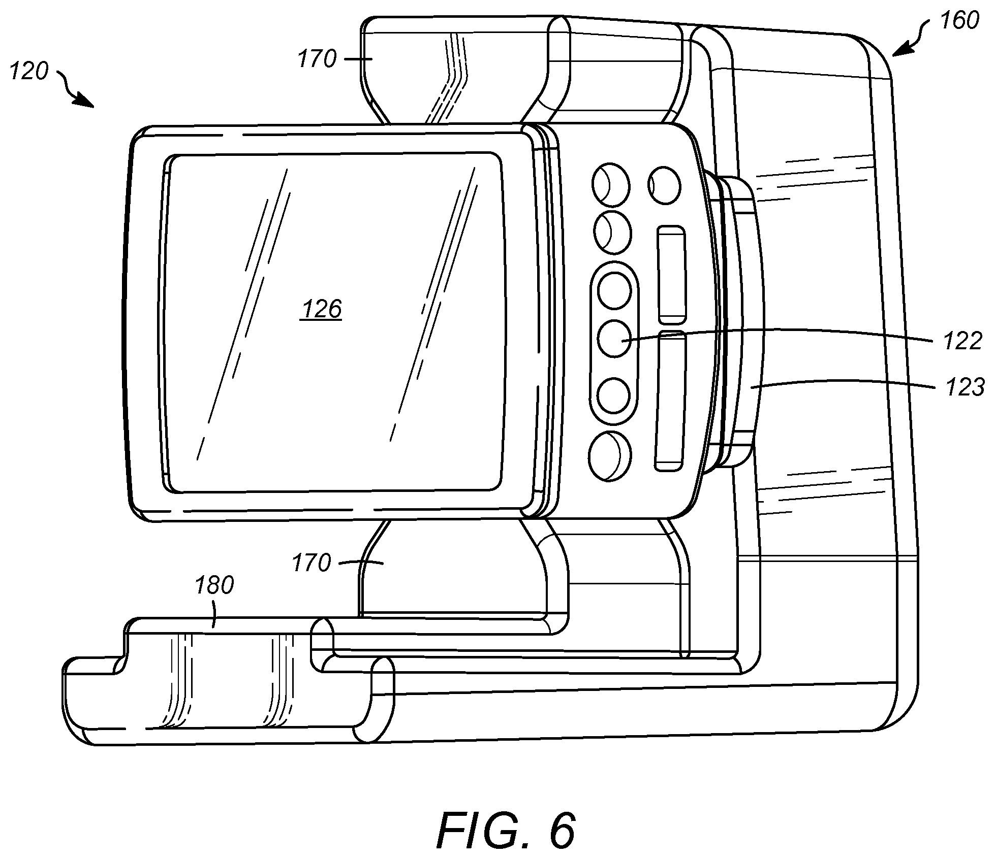 Patent US12102455 Figure 6 – Systems, monitor mounts and monitors