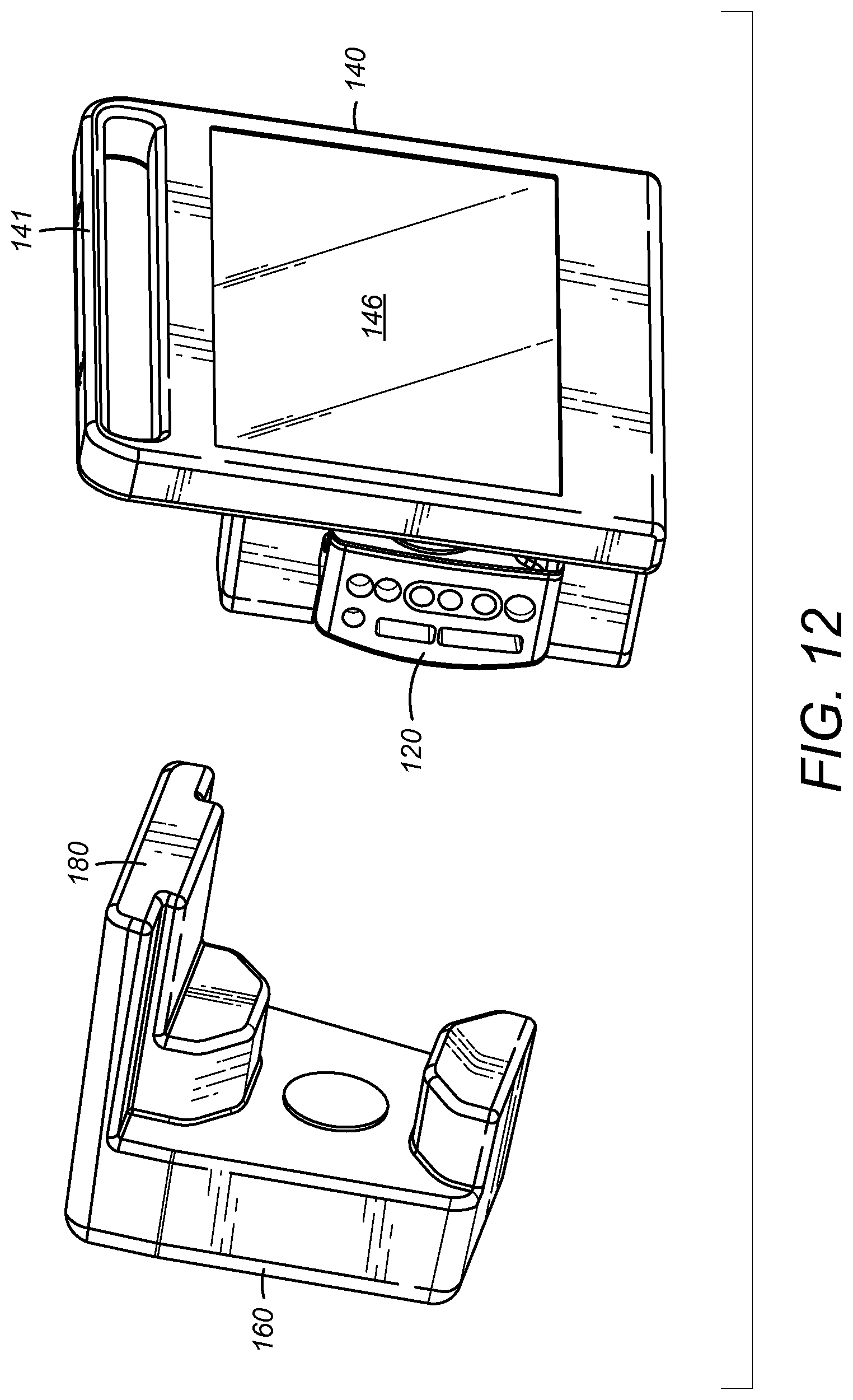 Patent US12102455 Figure 12 – Systems, monitor mounts and monitors