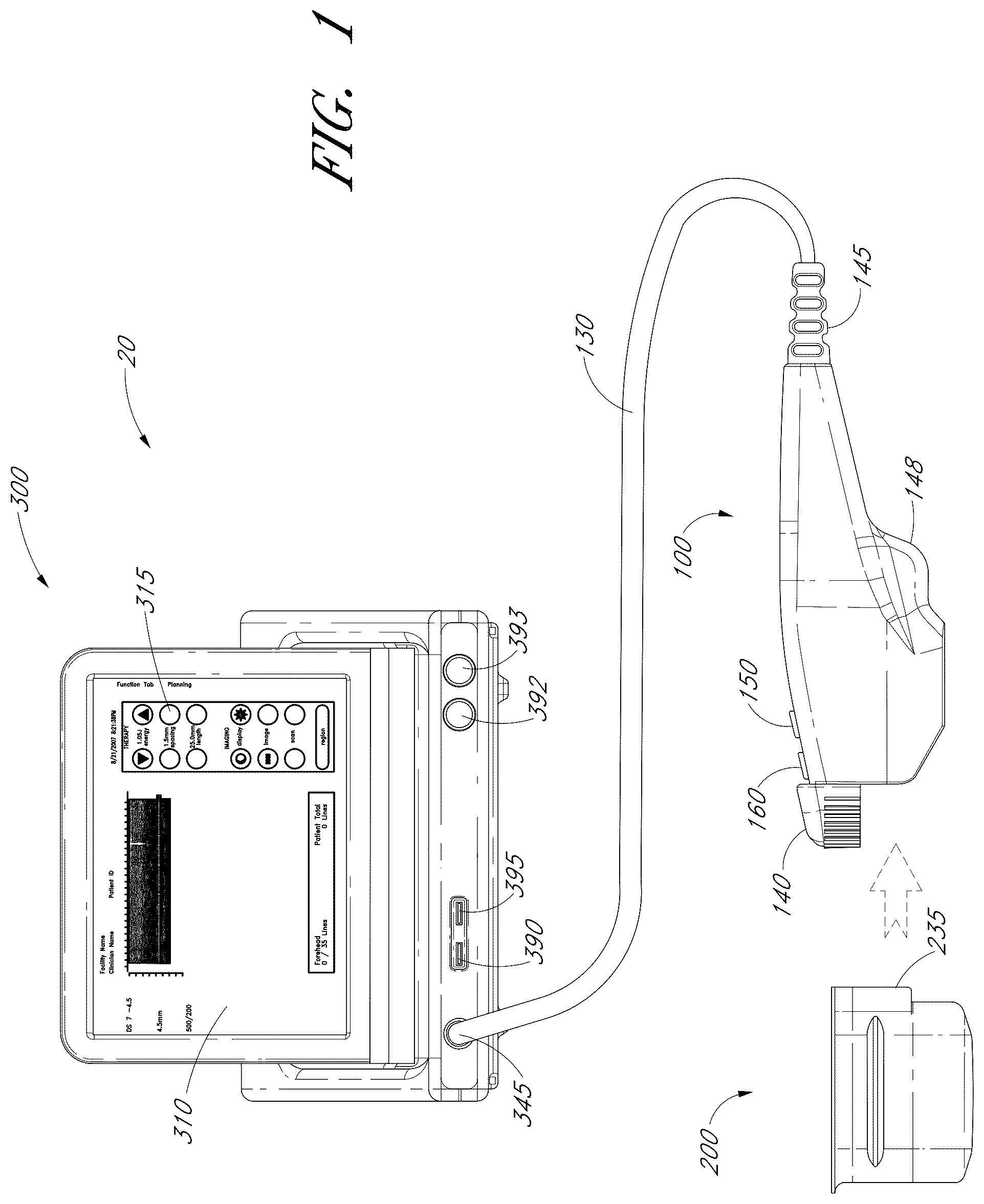 Patent US12102473 Figure 1 – Systems for ultrasound treatment