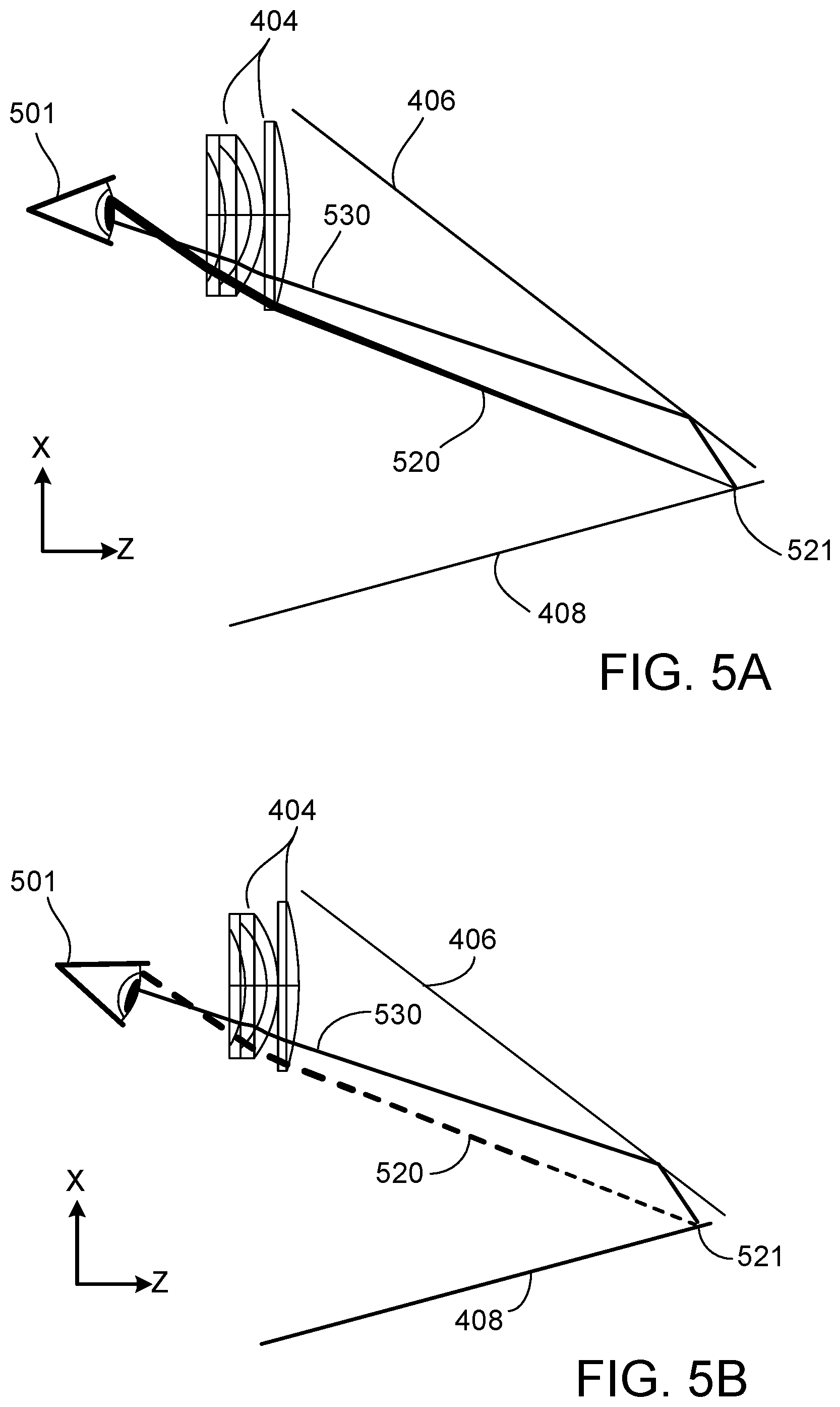Patent US12102488 Figure 4 – Display with folded optical path