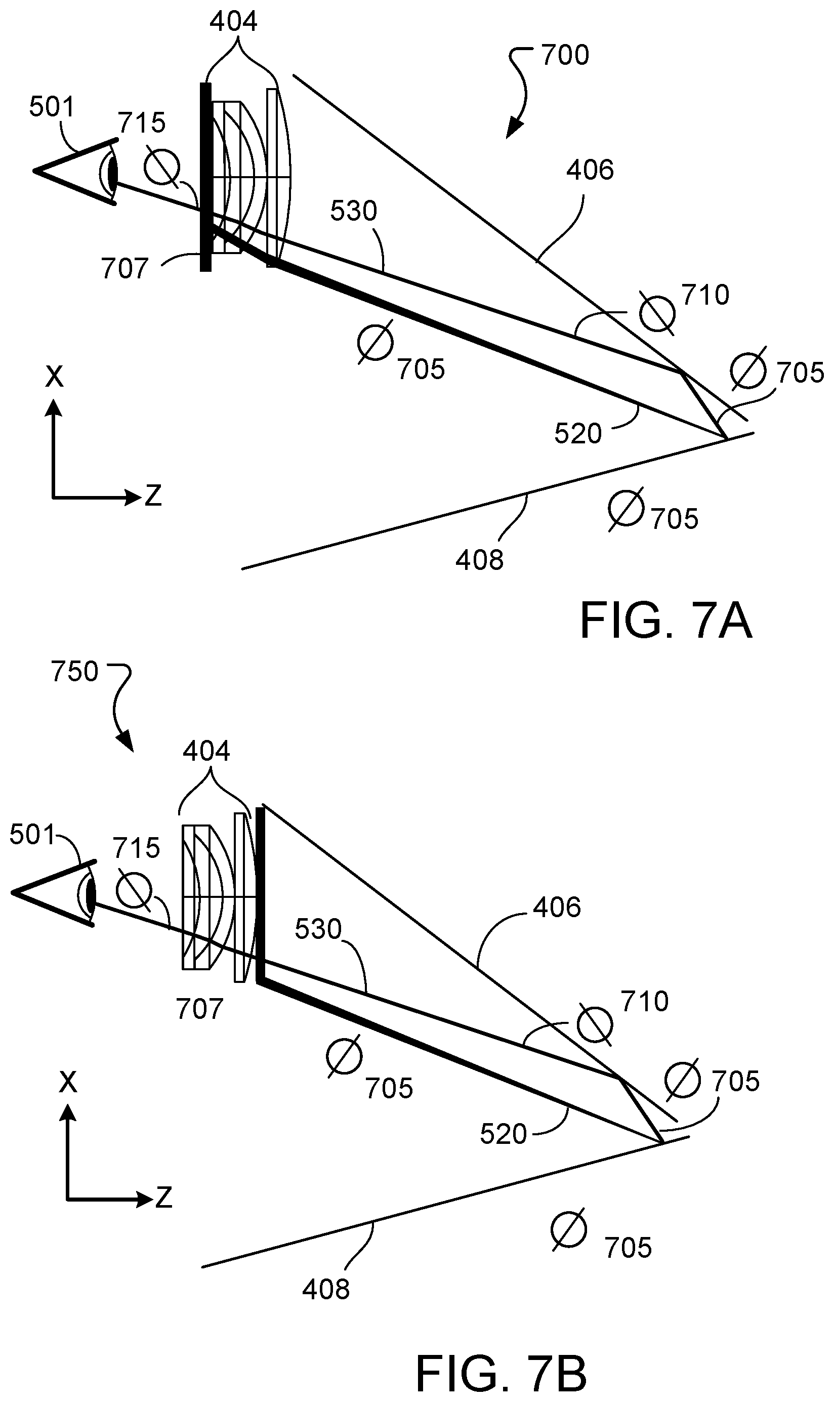 Patent US12102488 Figure 6 – Display with folded optical path