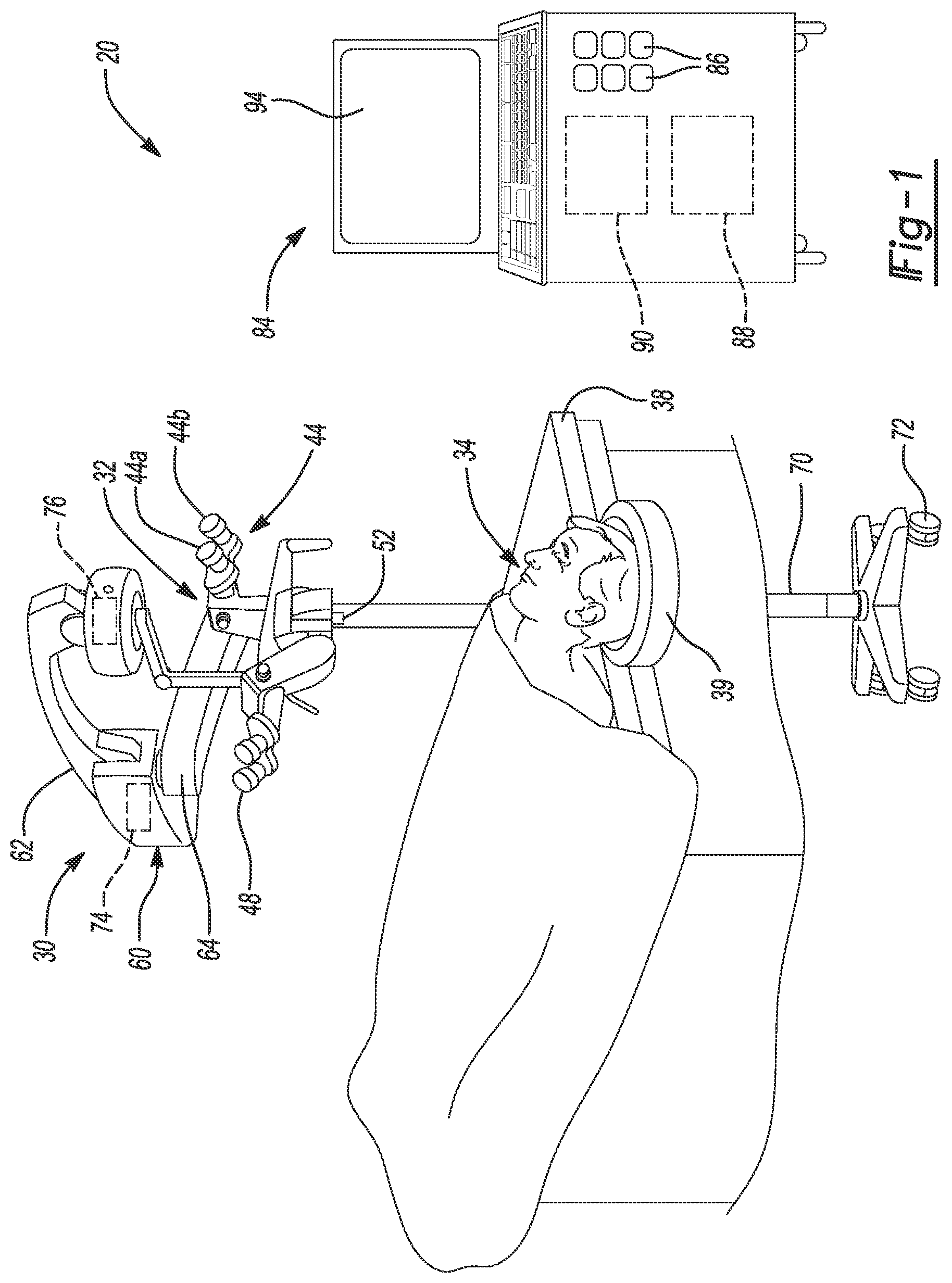 Patent US12102490 Figure 1 – System and method for viewing a subject