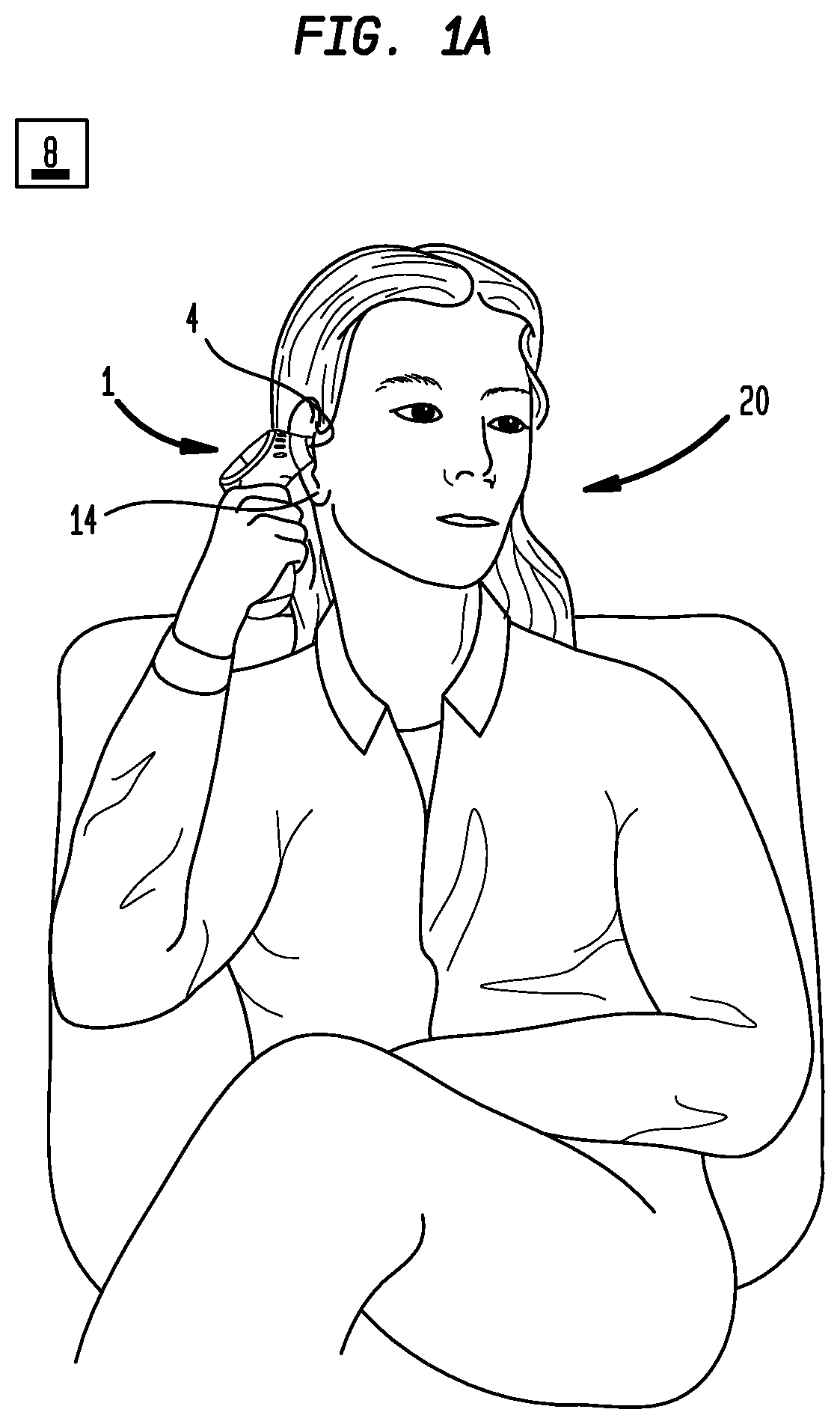 Patent US12102506 Figure 1 – Method for external ear canal pressure regulation to alleviate disorder symptoms