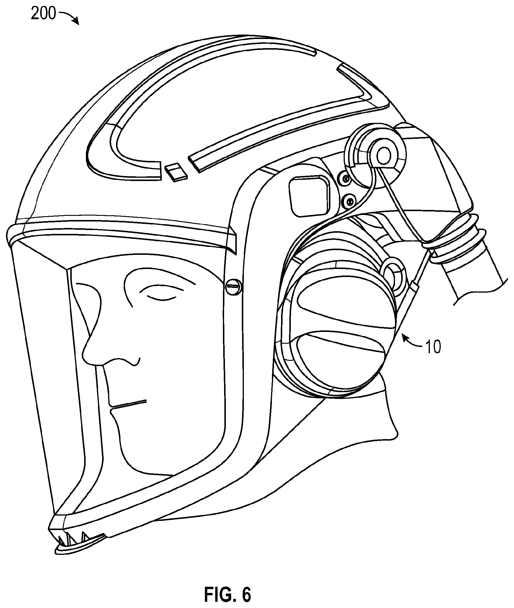 Patent US12102507 Figure 5 – Ear cushion system with fluid flow, ear cushion, fluid guide device, headset and headgear with such system