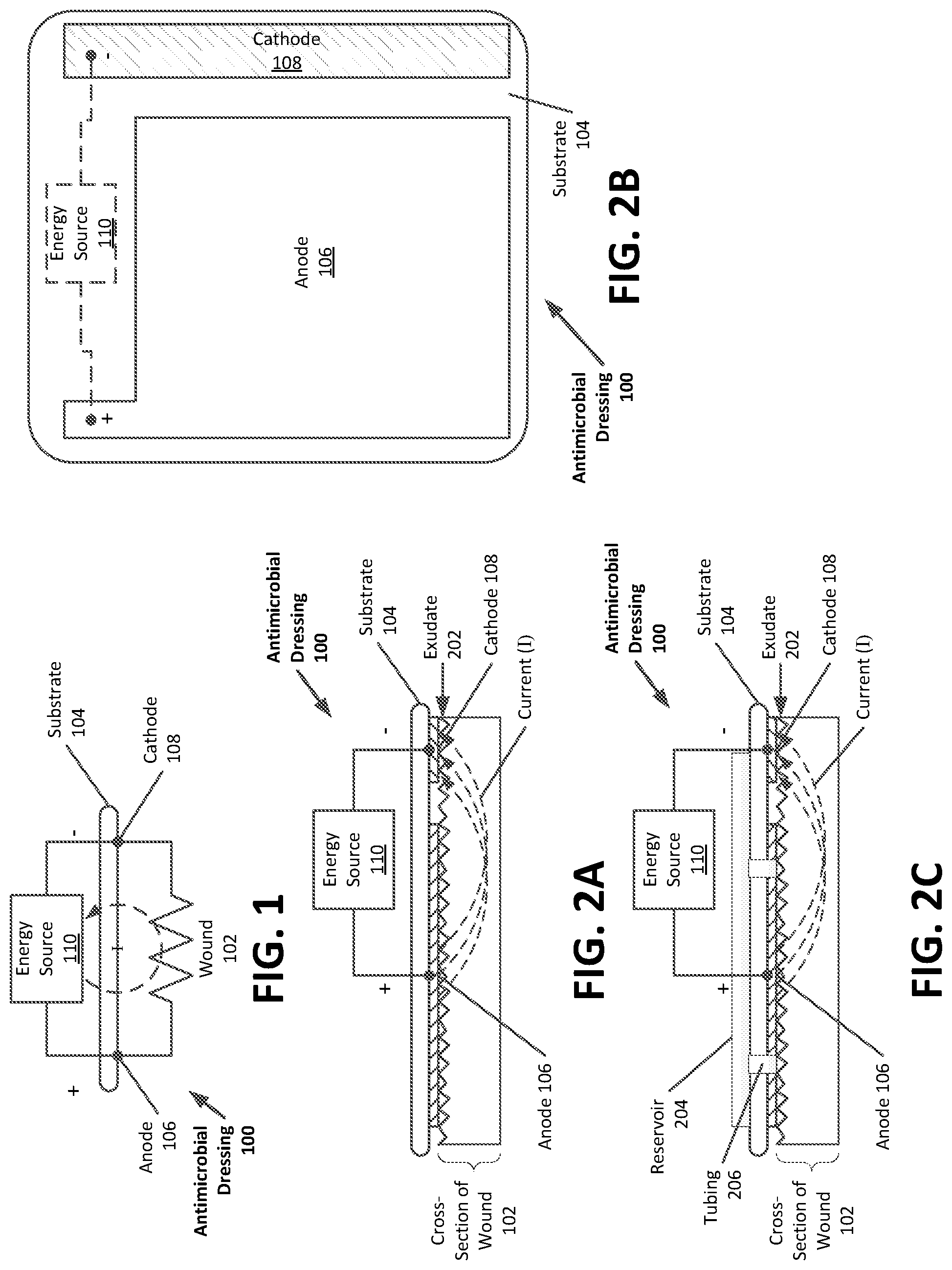 Patent US12102508 Figure 1 – Antimicrobial wound care dressing