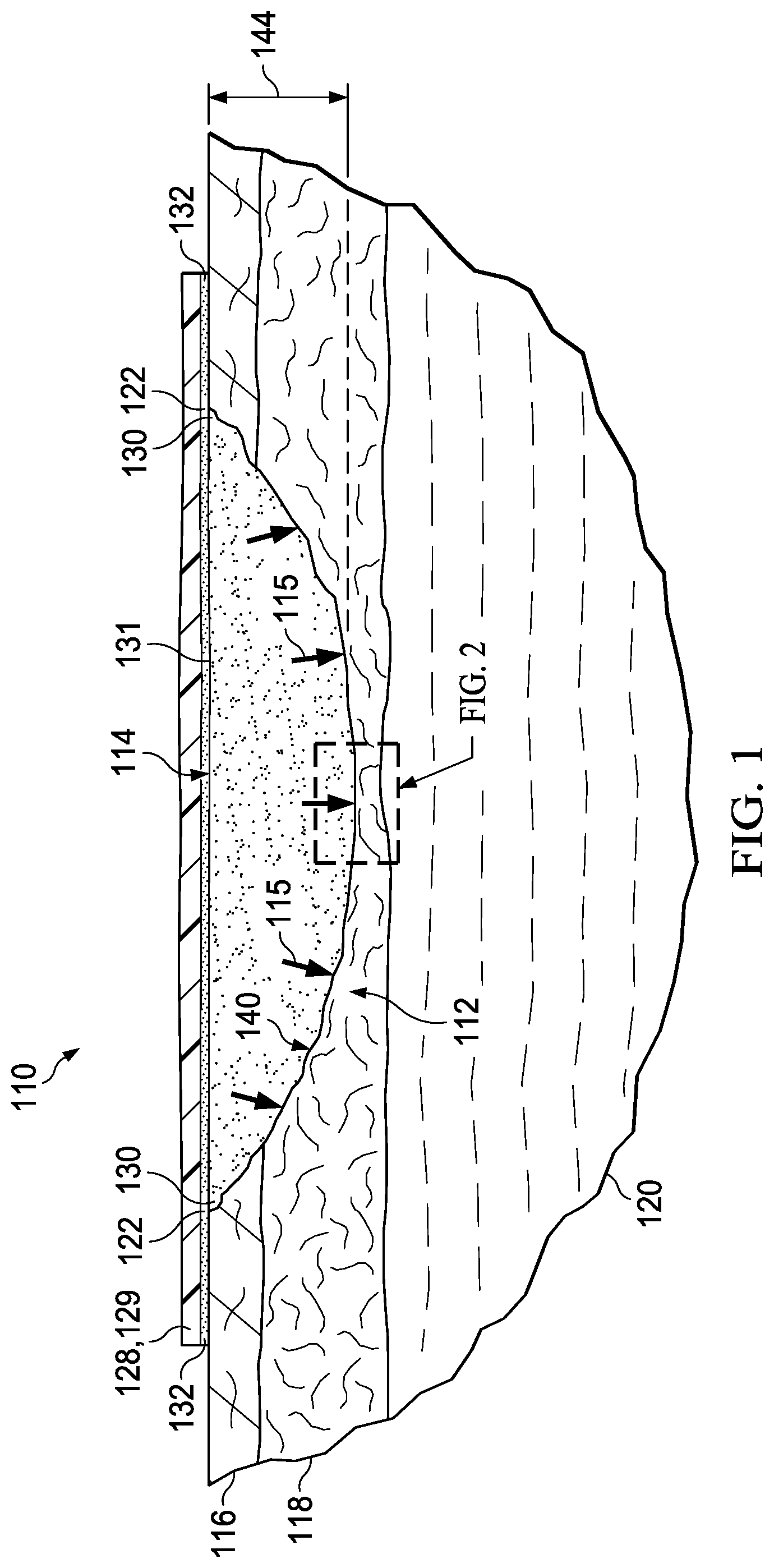 Patent US12102509 Figure 1 – Granulating dressing for low exuding chronic wounds