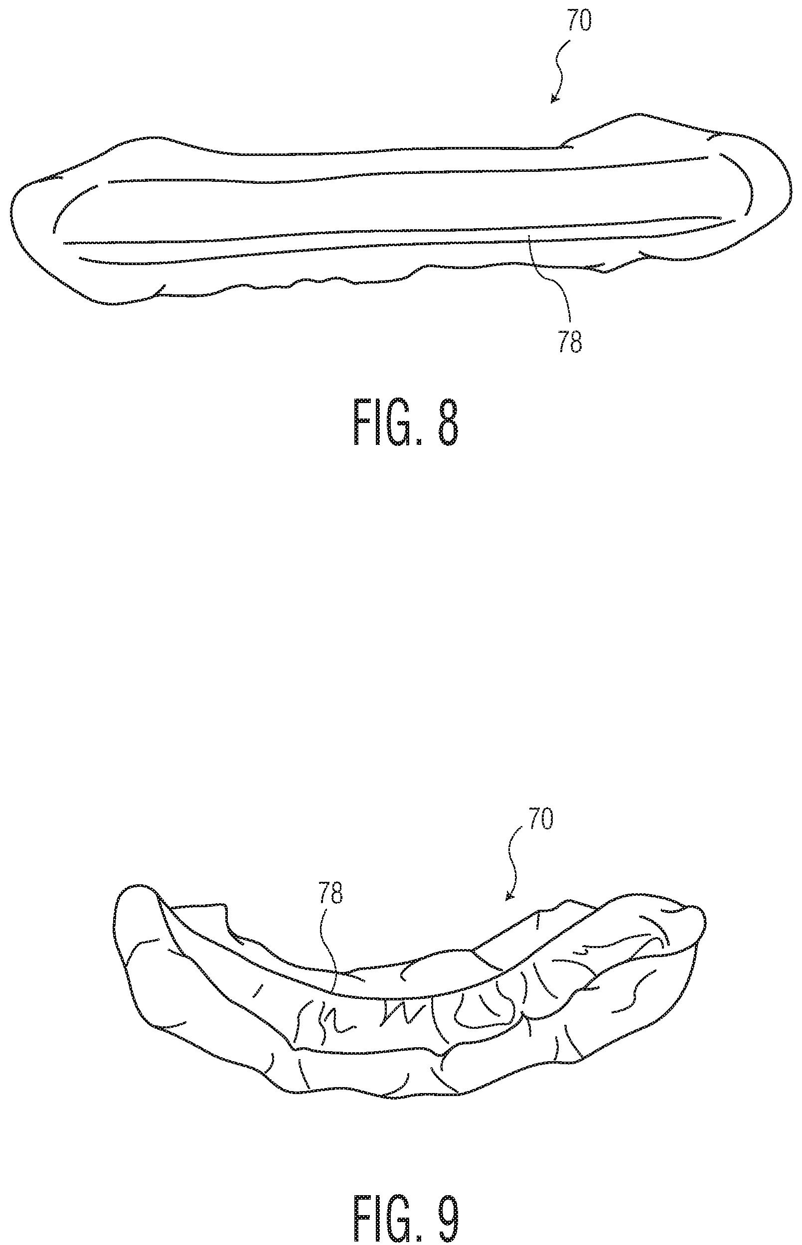 Patent US12102516 Figure 5 – Products with materials that shrink in one dimension and expand in another dimension