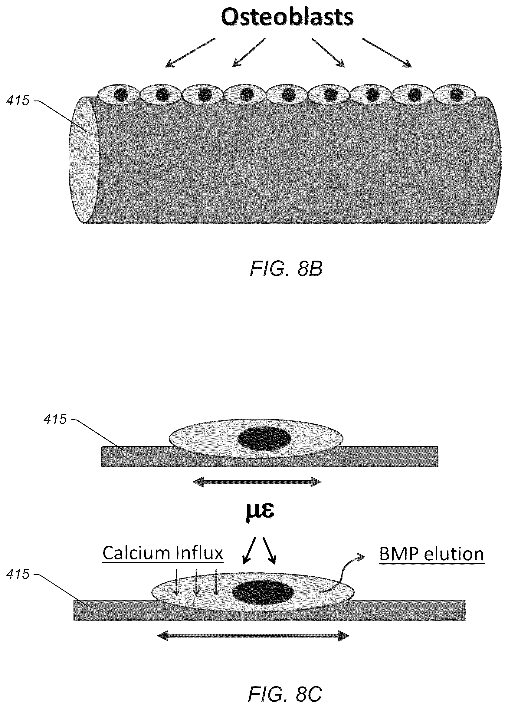 Patent US12102535 Figure 13 – Piezoelectric coated implants and methods of using piezoelectric coated implants to repair bone structures