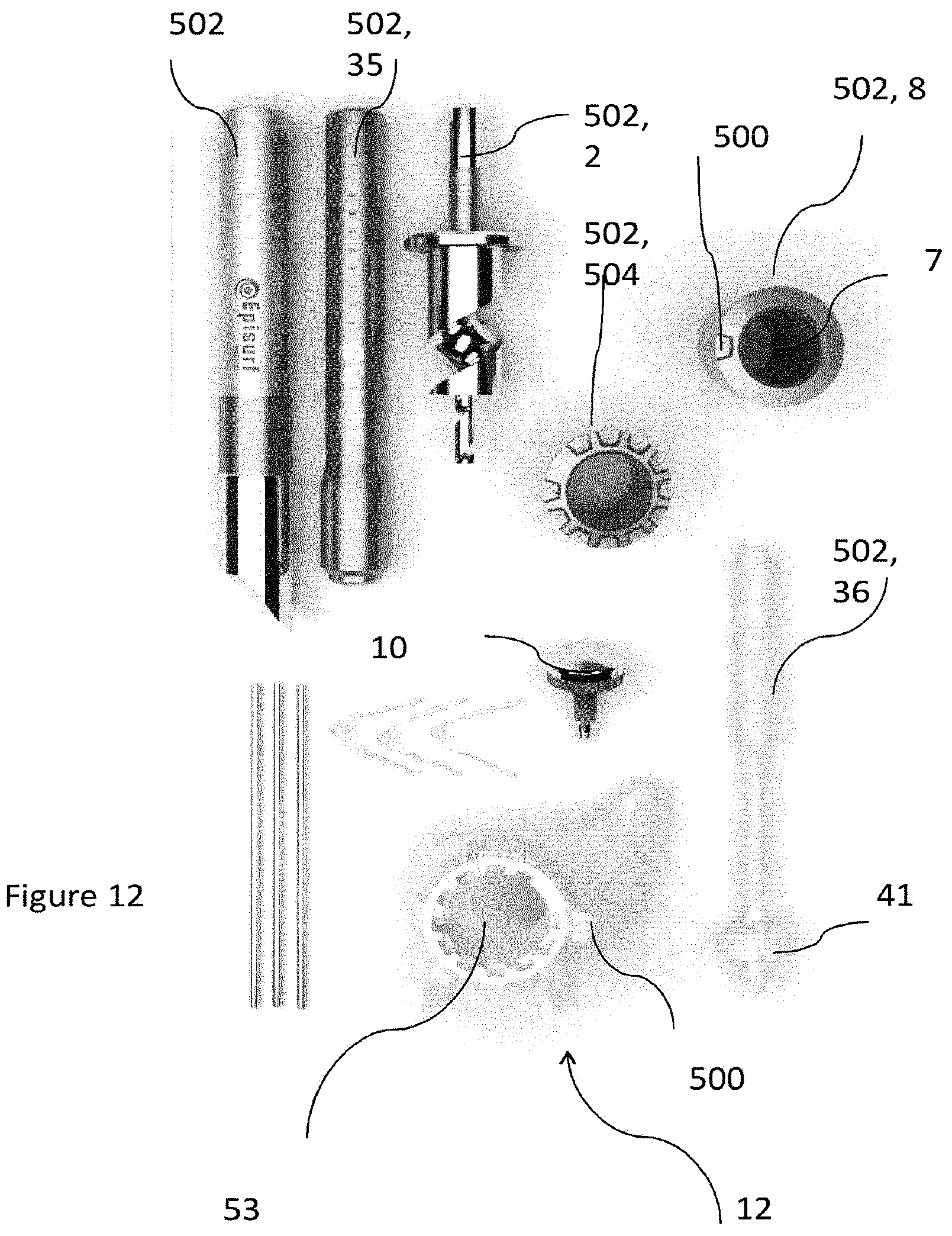 Patent US12102540 Figure 12 – System of designing a guide tool and/or surgical kit tools and/or an implant comprising a positioning mark