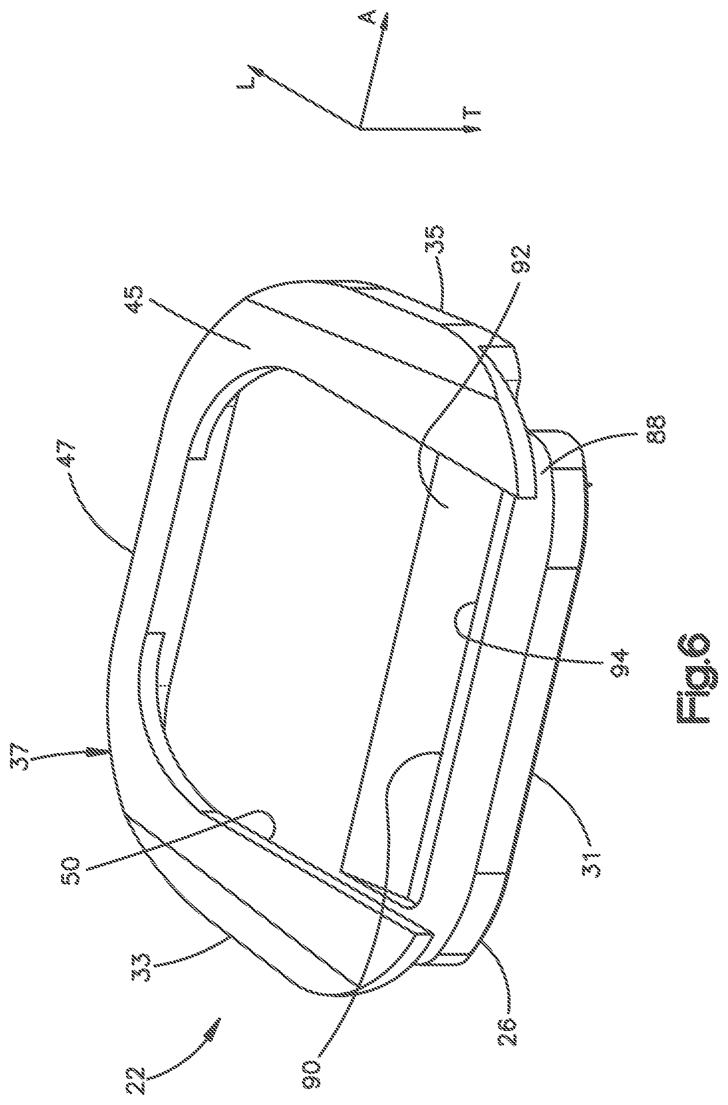 Patent US12102543 Figure 5 – Inter vertebral implant