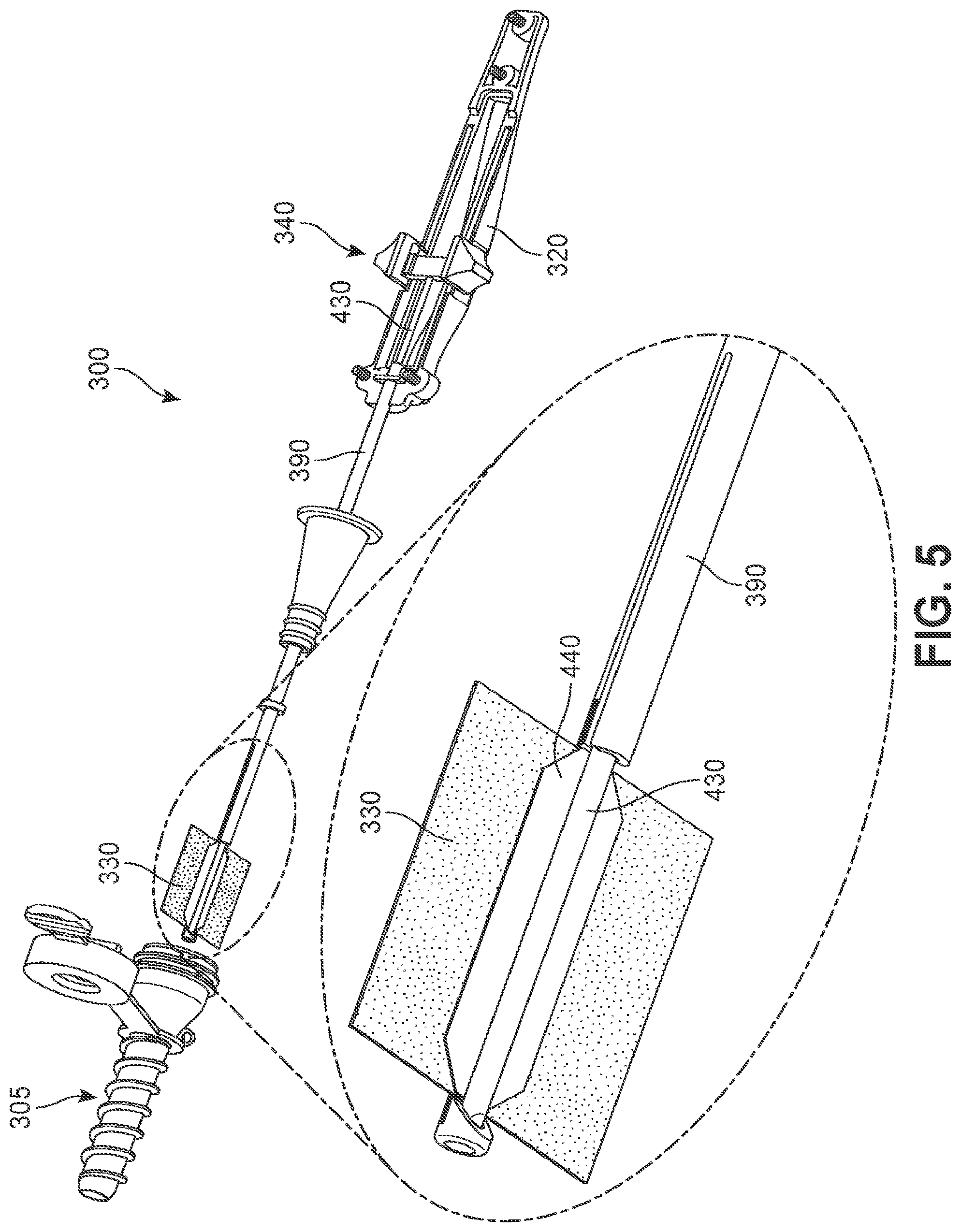 Patent US12102545 Figure 5 – Implant delivery device
