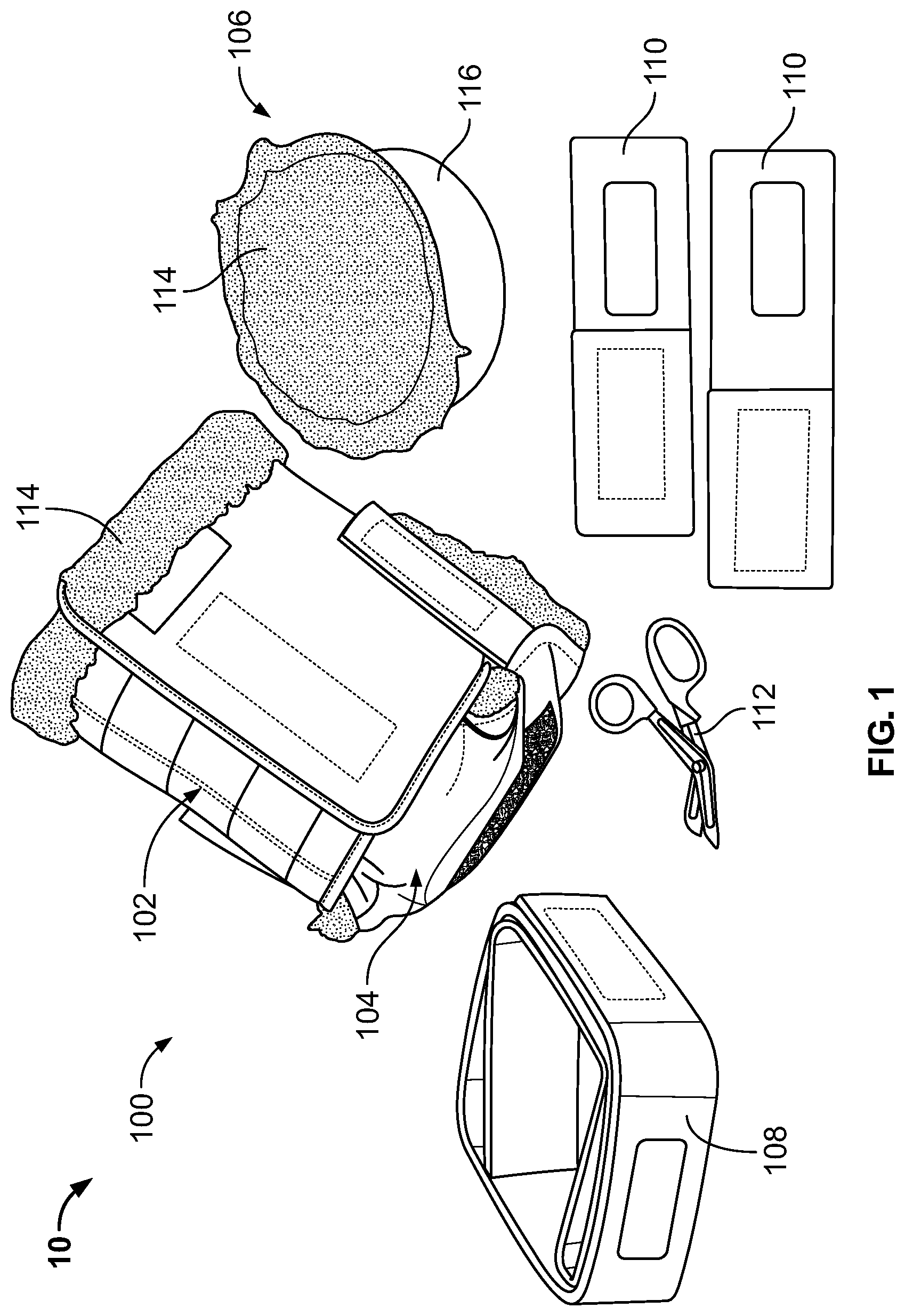 Patent US12102548 Figure 1 – Leg protector for above-knee amputation