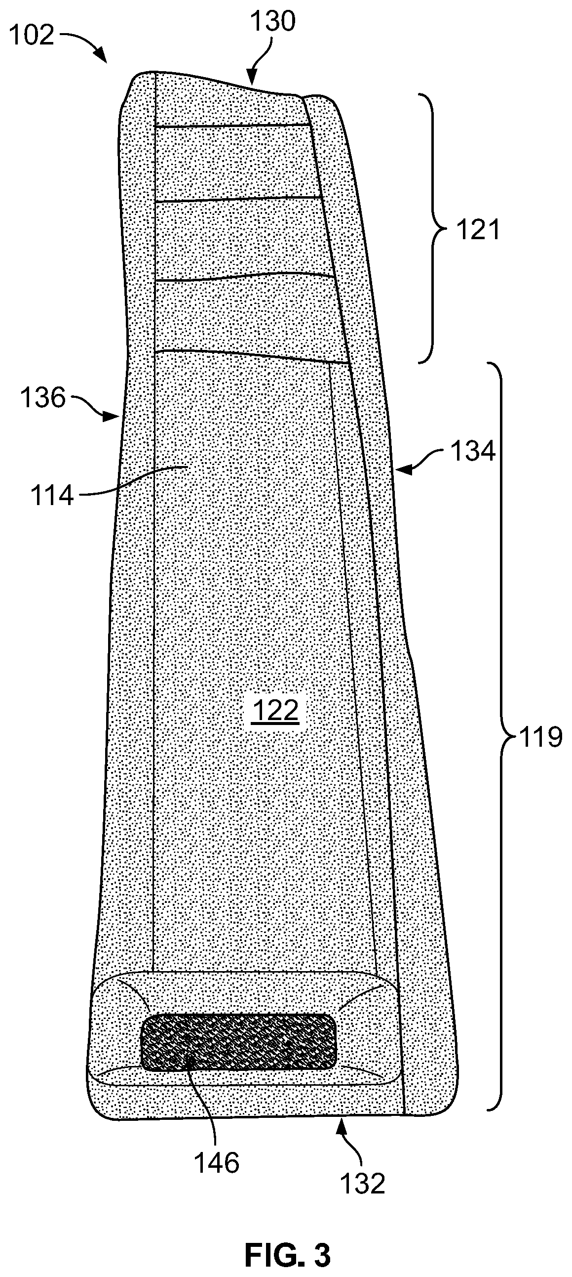 Patent US12102548 Figure 3 – Leg protector for above-knee amputation