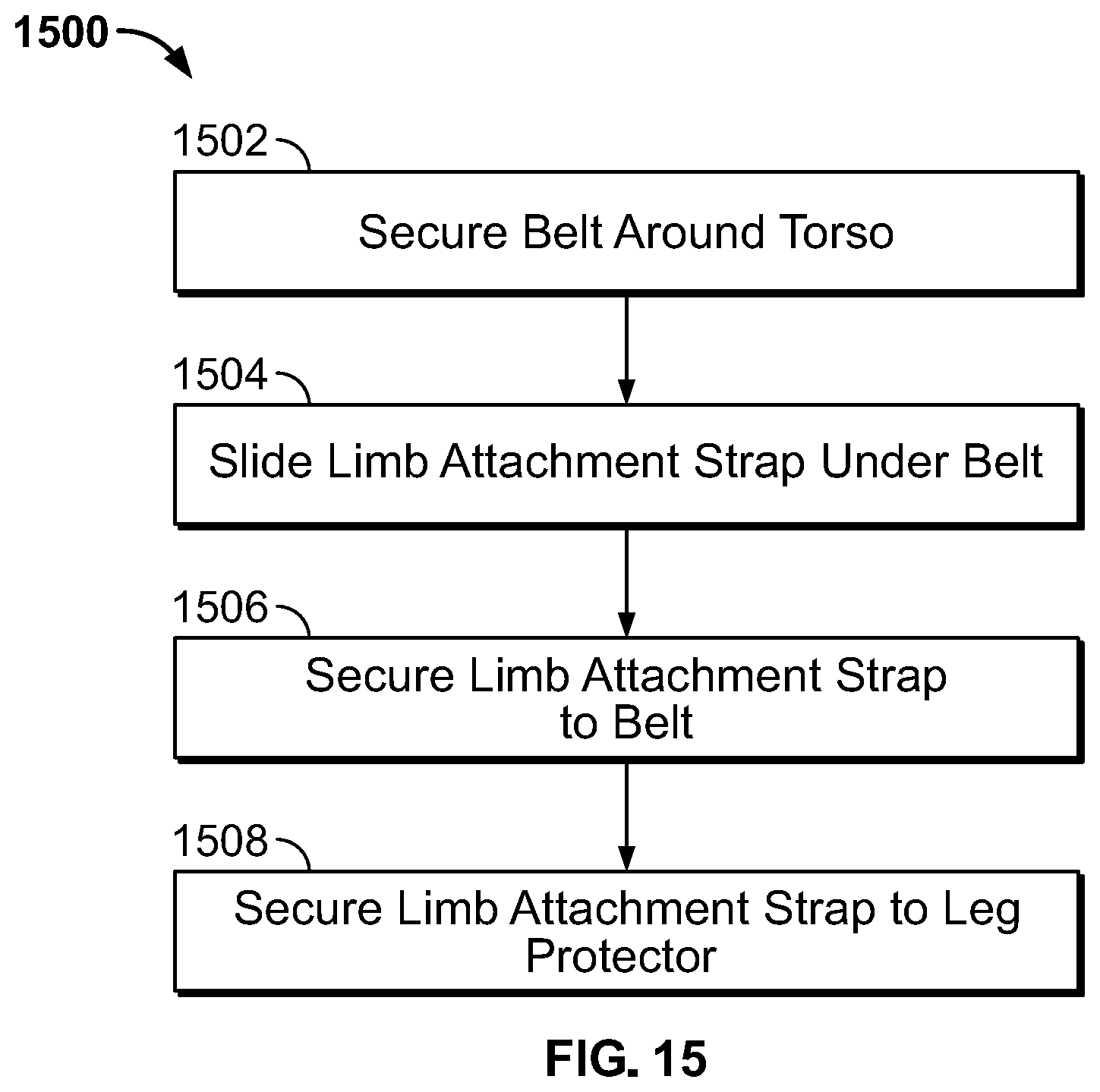 Patent US12102548 Figure 12 – Leg protector for above-knee amputation