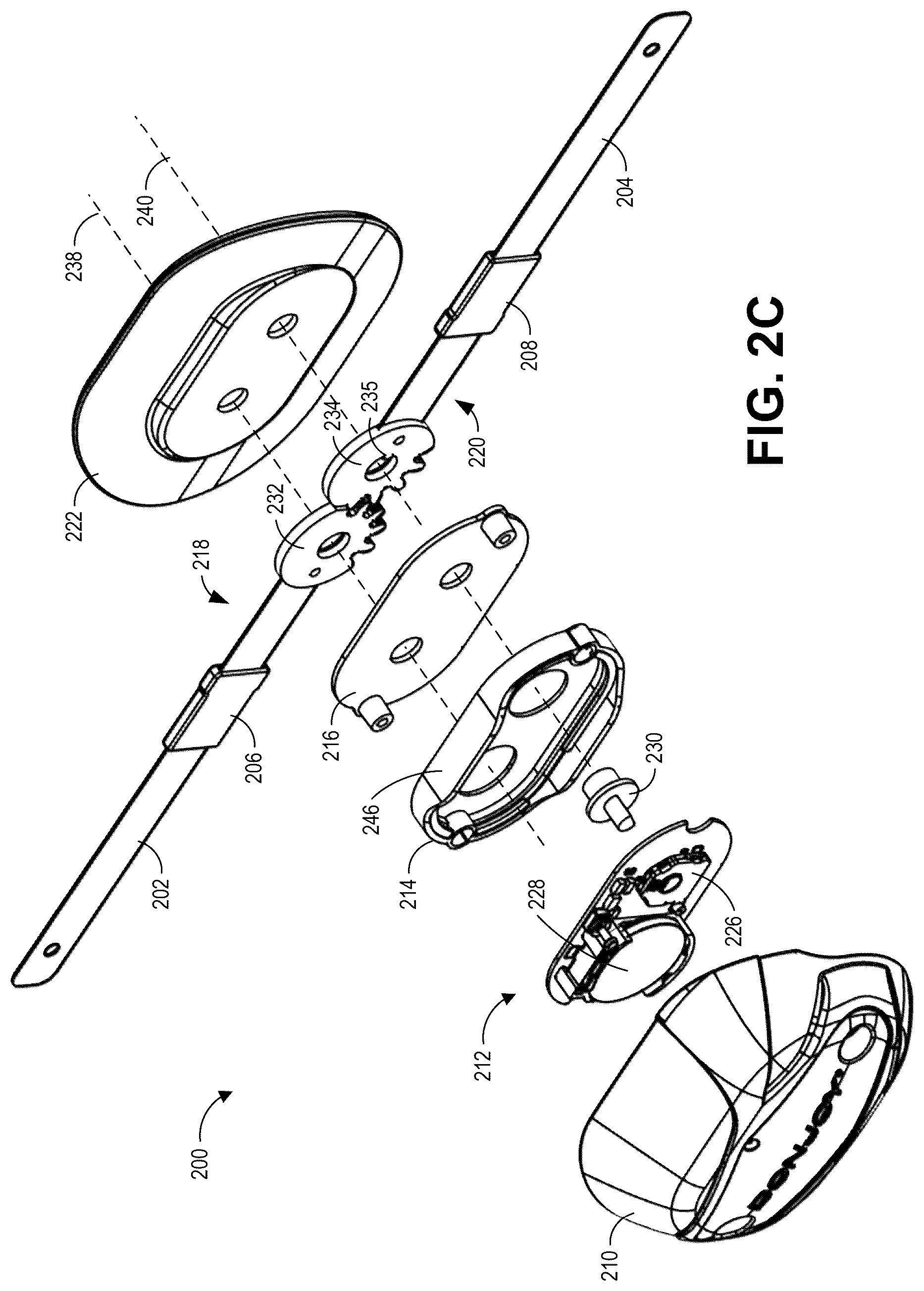 Patent US12102549 Figure 3 – Smart brace and hinge assemblies for same