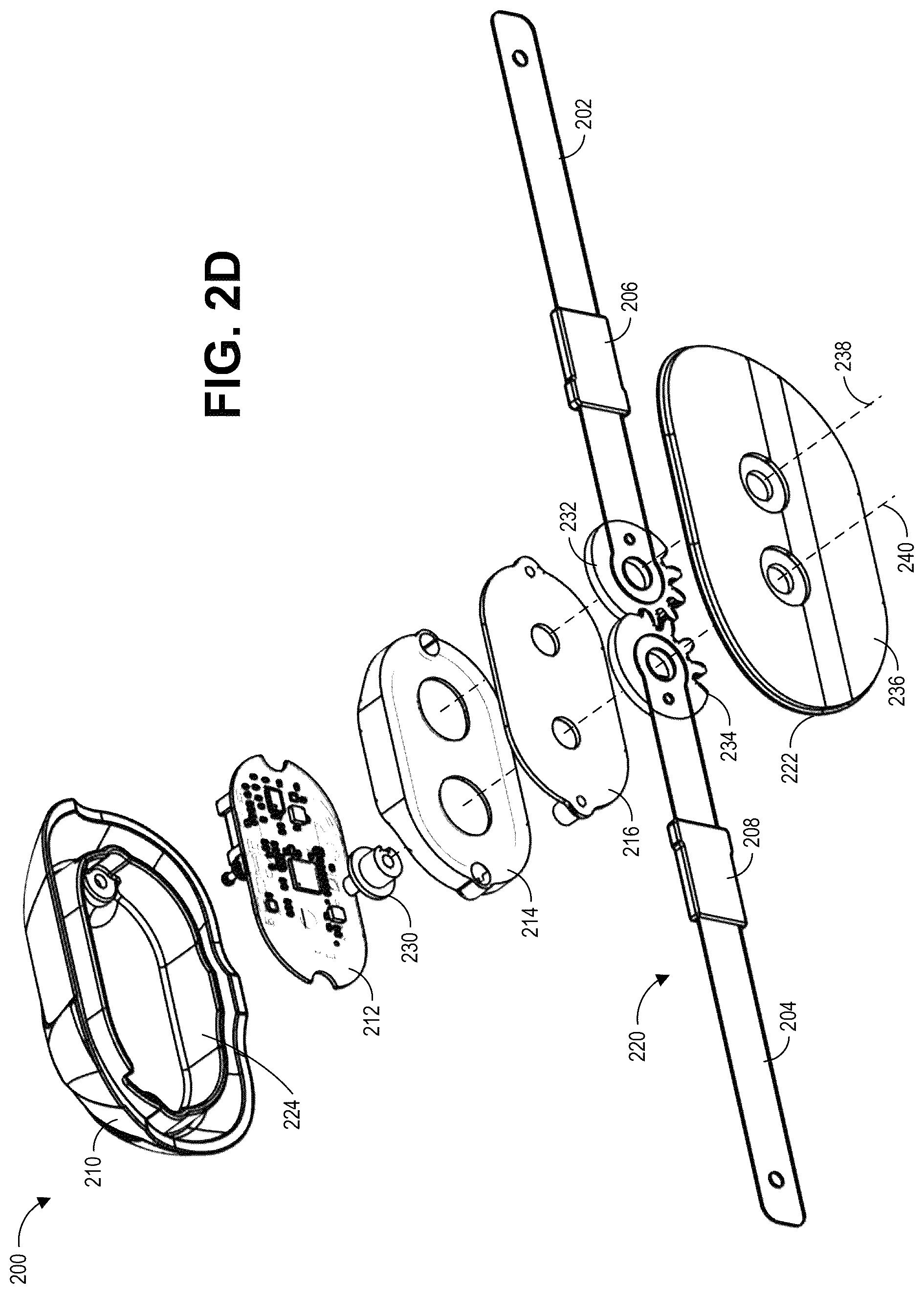 Patent US12102549 Figure 4 – Smart brace and hinge assemblies for same