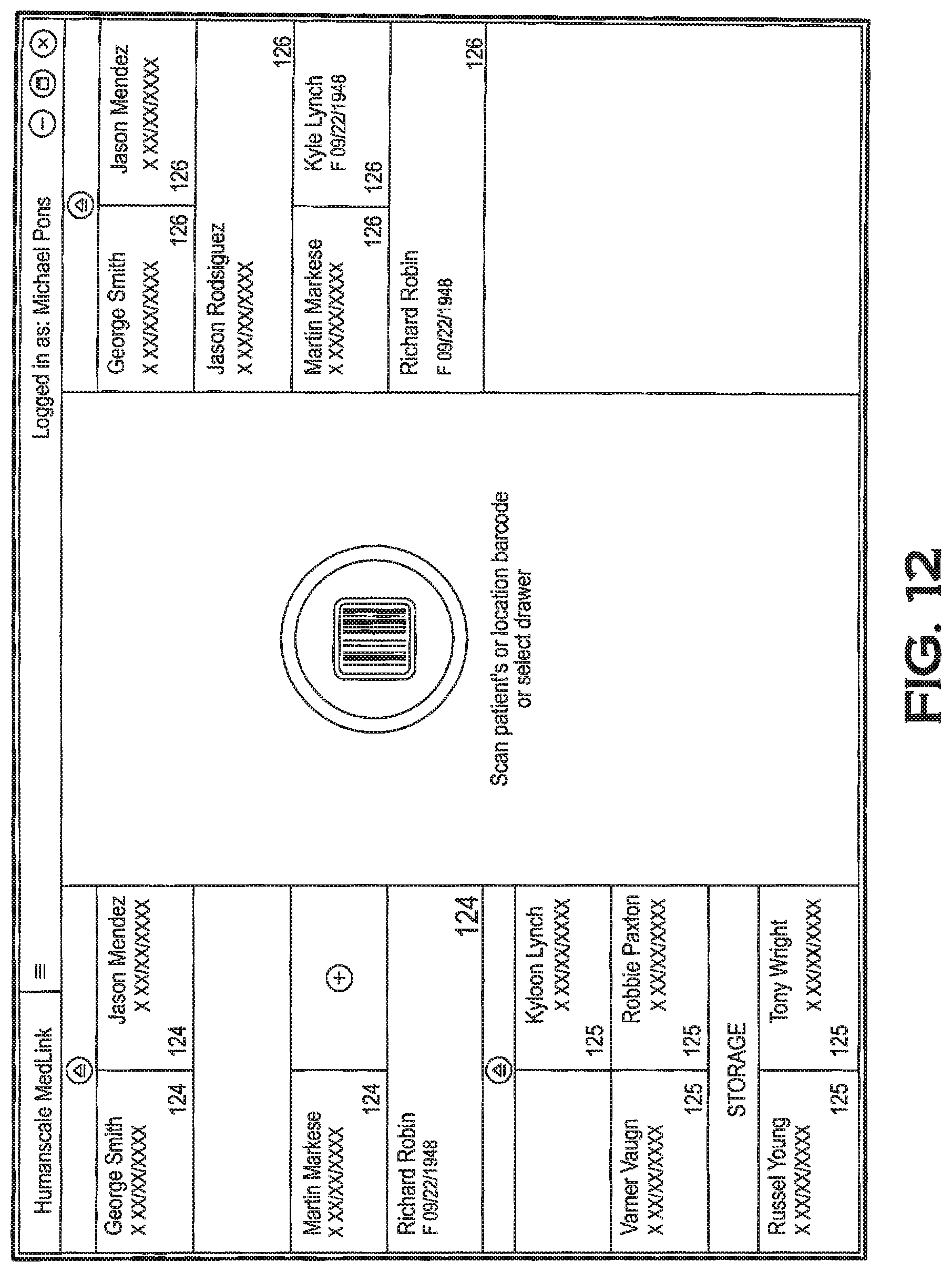 Patent US12102569 Figure 15 – Medical technology station and method of use