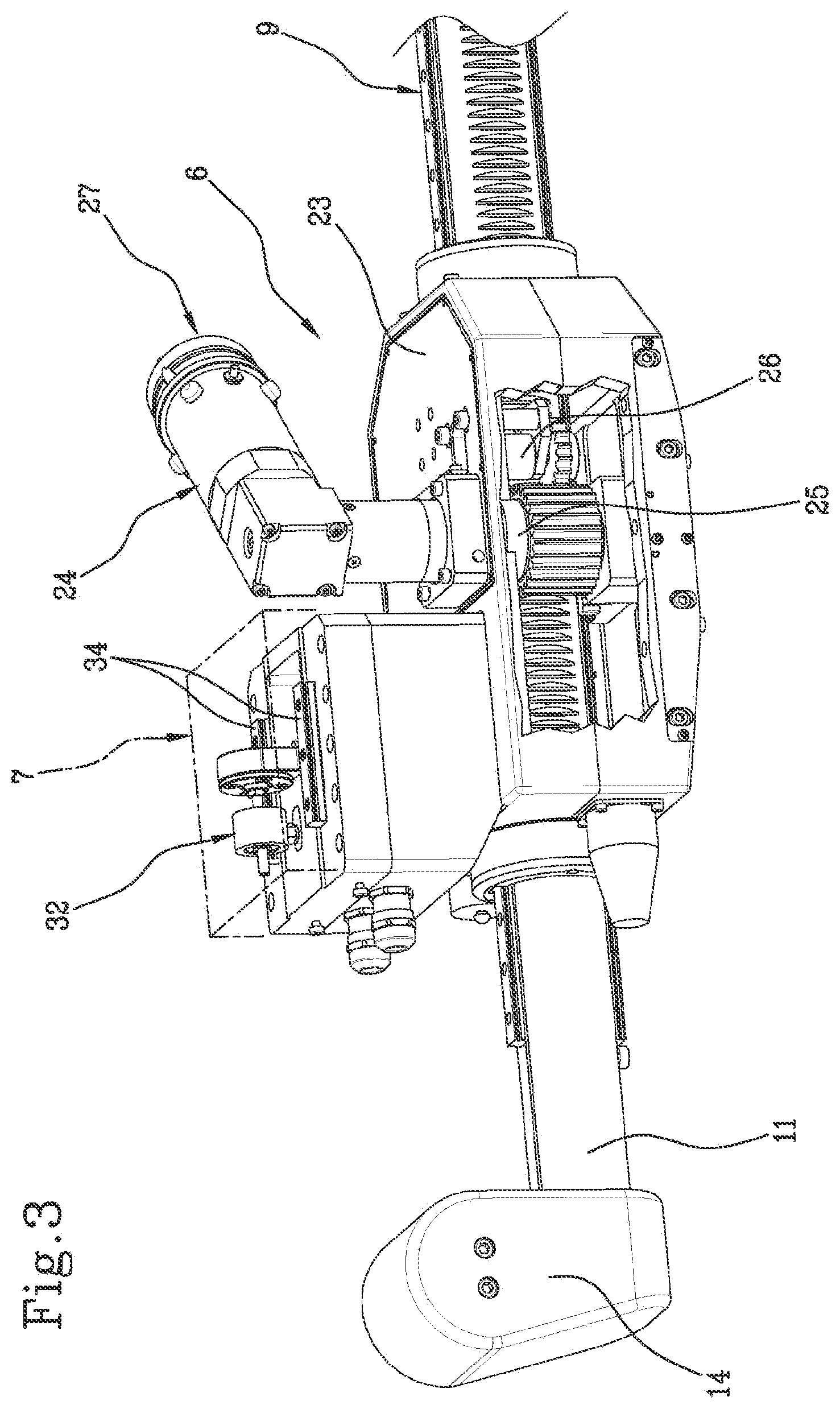 Patent US12102570 Figure 3 – Positioning apparatus of a patient's limb