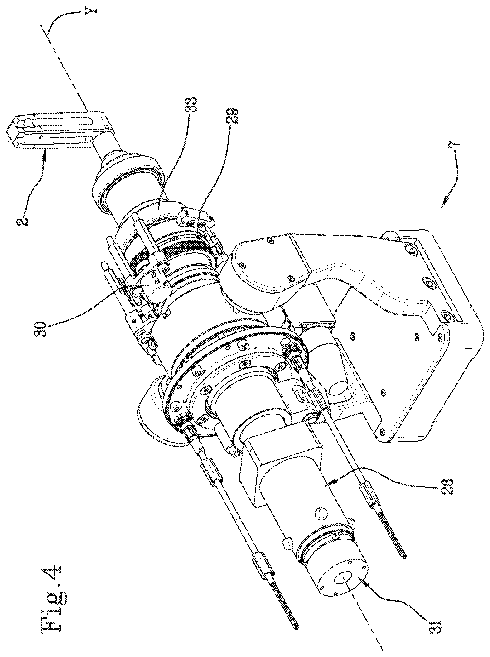 Patent US12102570 Figure 4 – Positioning apparatus of a patient's limb