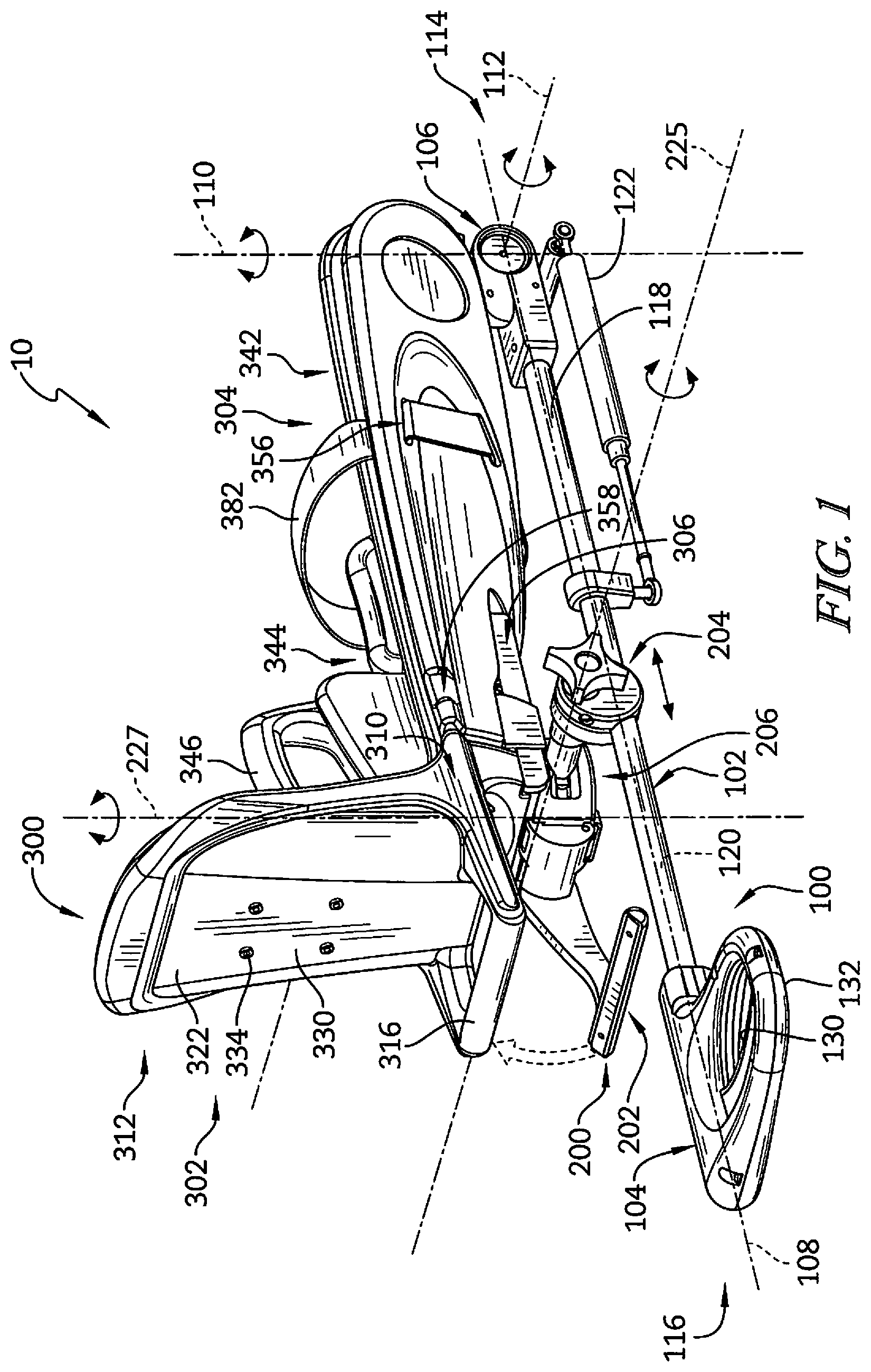 Patent US12102571 Figure 1 – Releasable spar for surgical boot