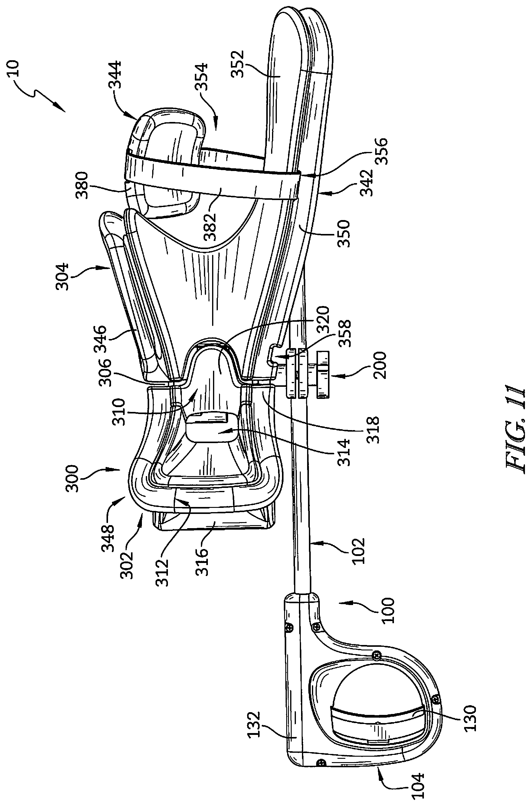 Patent US12102571 Figure 7 – Releasable spar for surgical boot