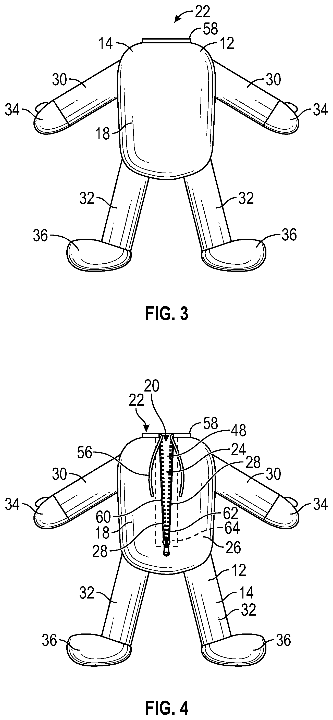 Patent US12102572 Figure 3 – Mortuary undergarment assembly
