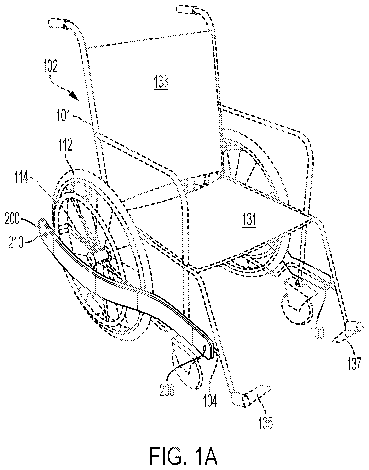 Patent US12102574 Figure 1 – Wheelchair bumper wings