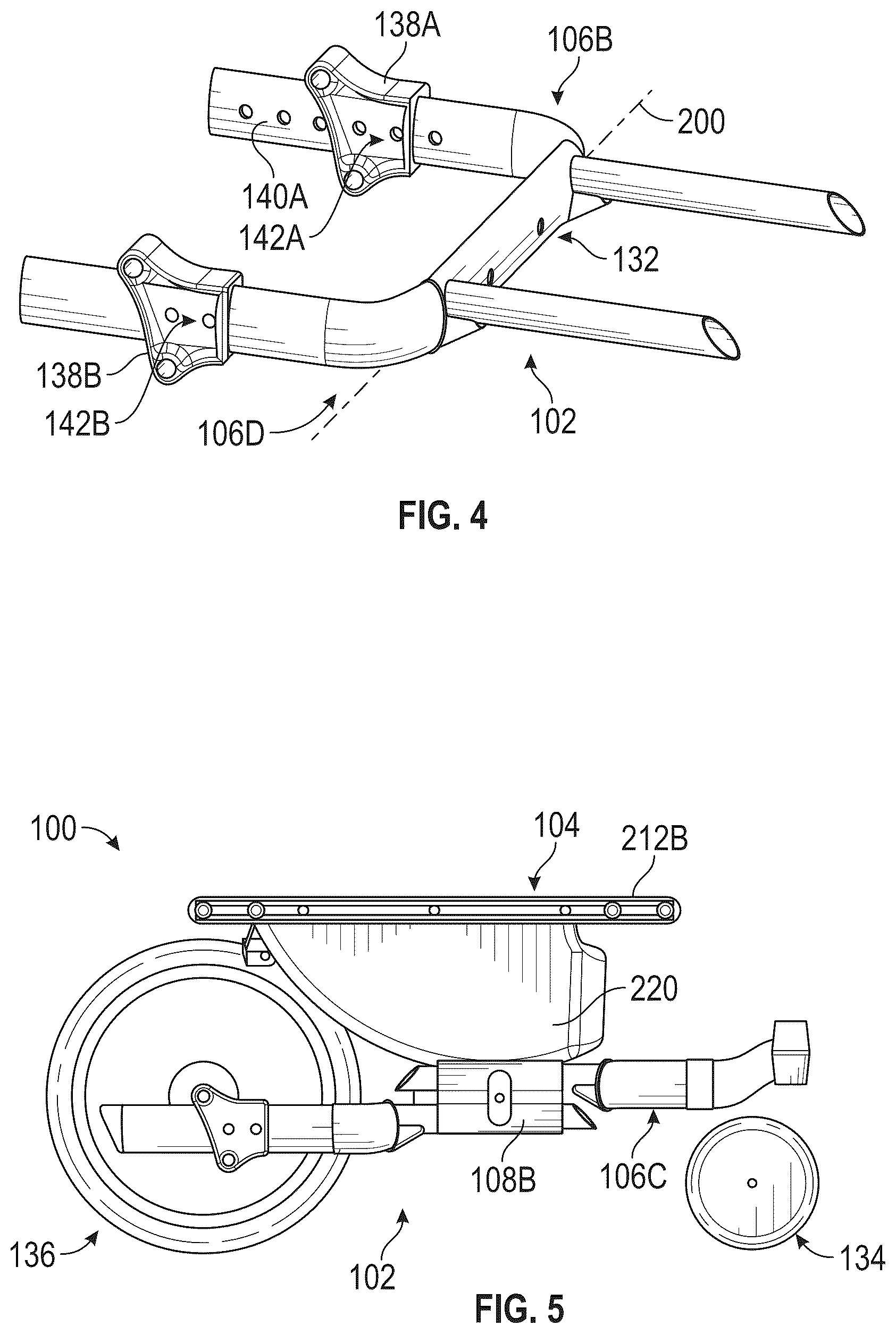 Patent US12102575 Figure 4 – Wheelchair having an adjustable base
