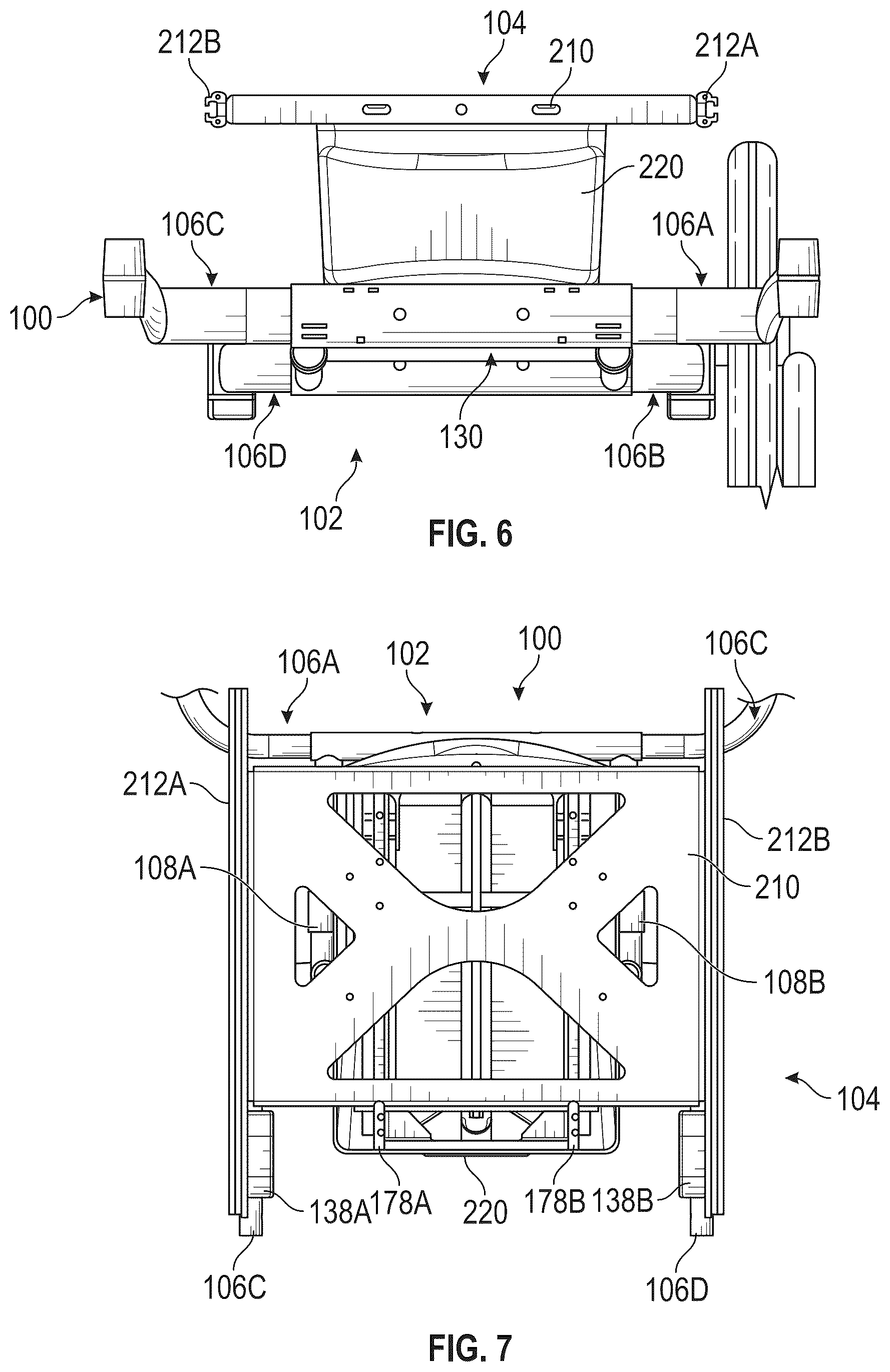 Patent US12102575 Figure 5 – Wheelchair having an adjustable base