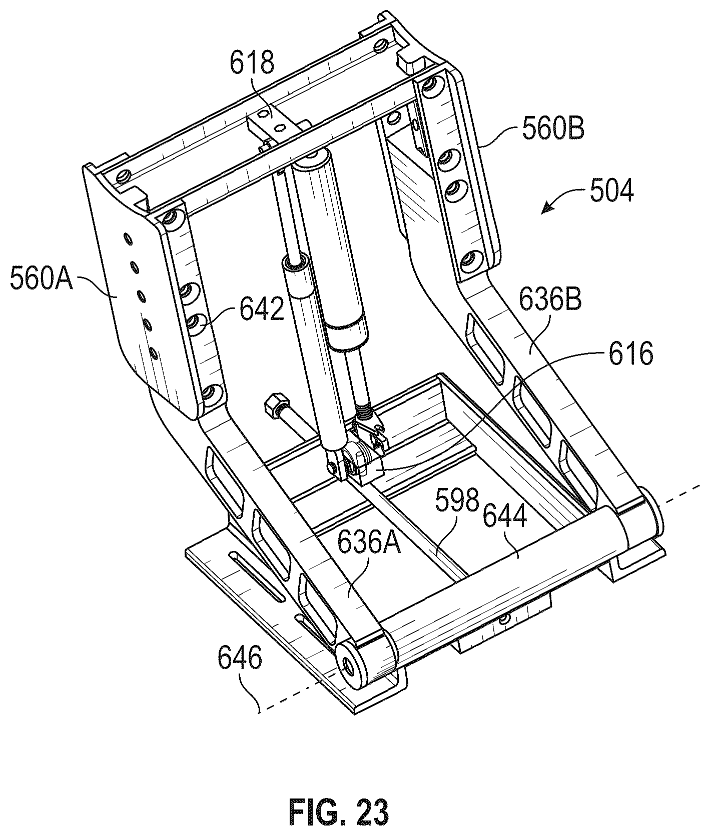 Patent US12102575 Figure 17 – Wheelchair having an adjustable base